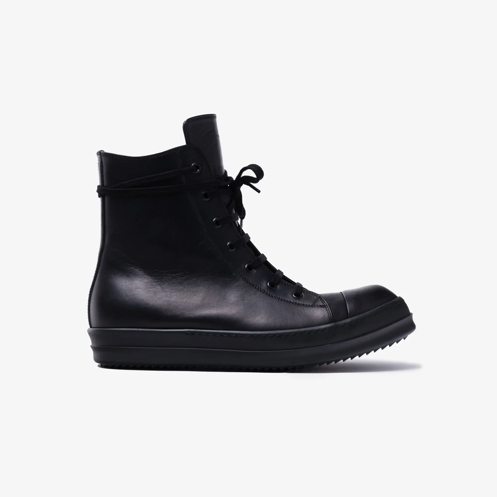 High-Top Leather Sneakers - Image 3