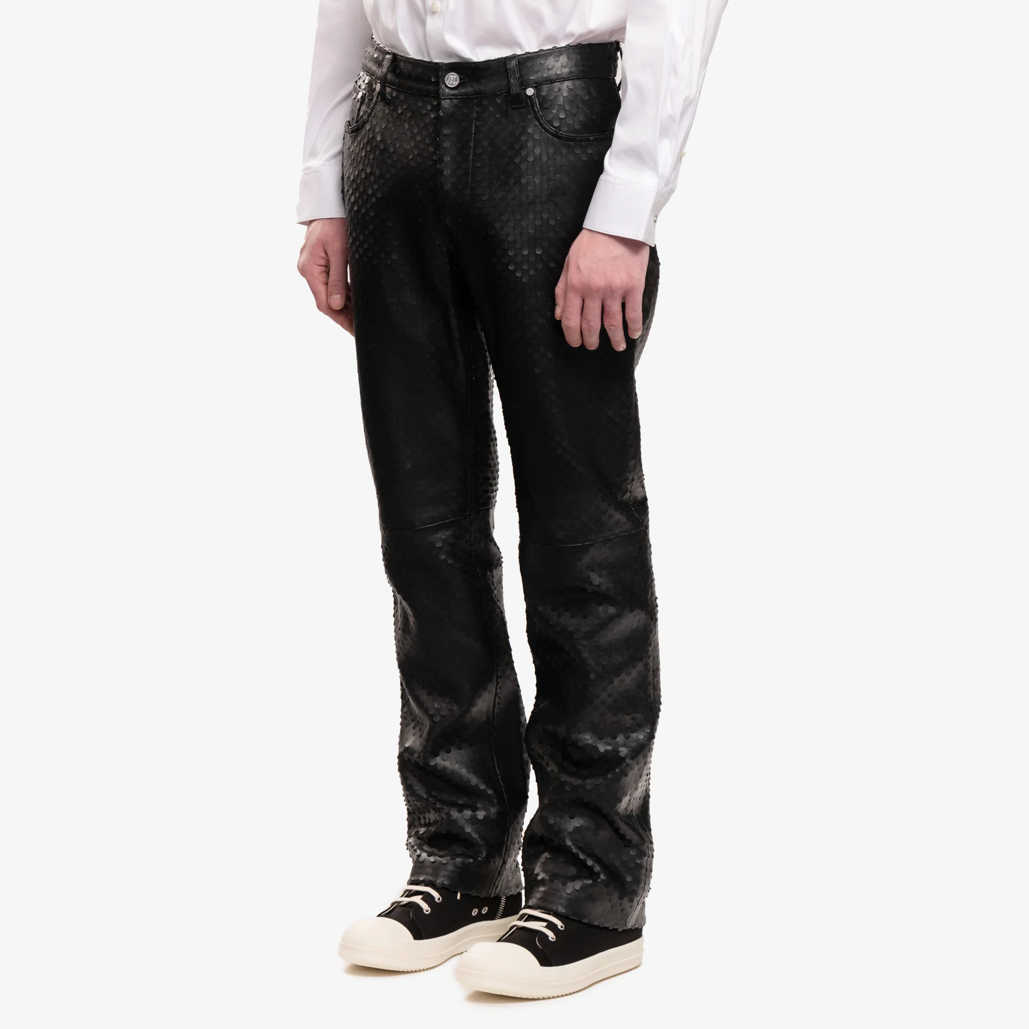 Hole Punch Leather Worker Pants - Image 3