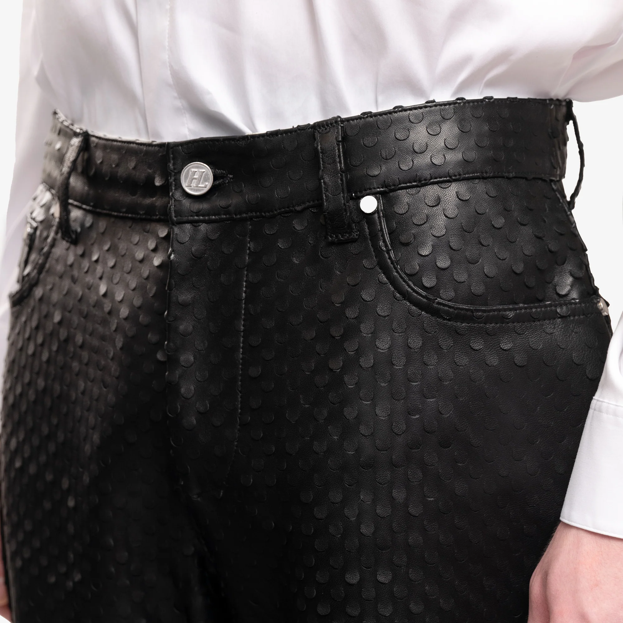 Hole Punch Leather Worker Pants - Image 5