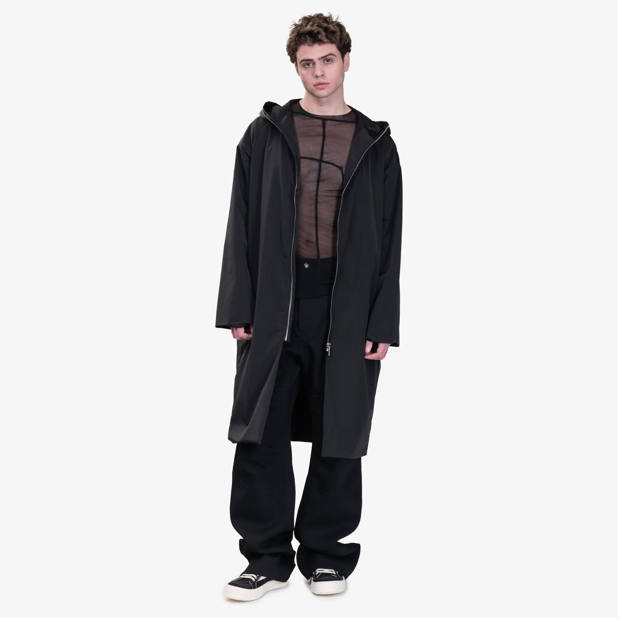 Hooded Gimp Coat - Image 2