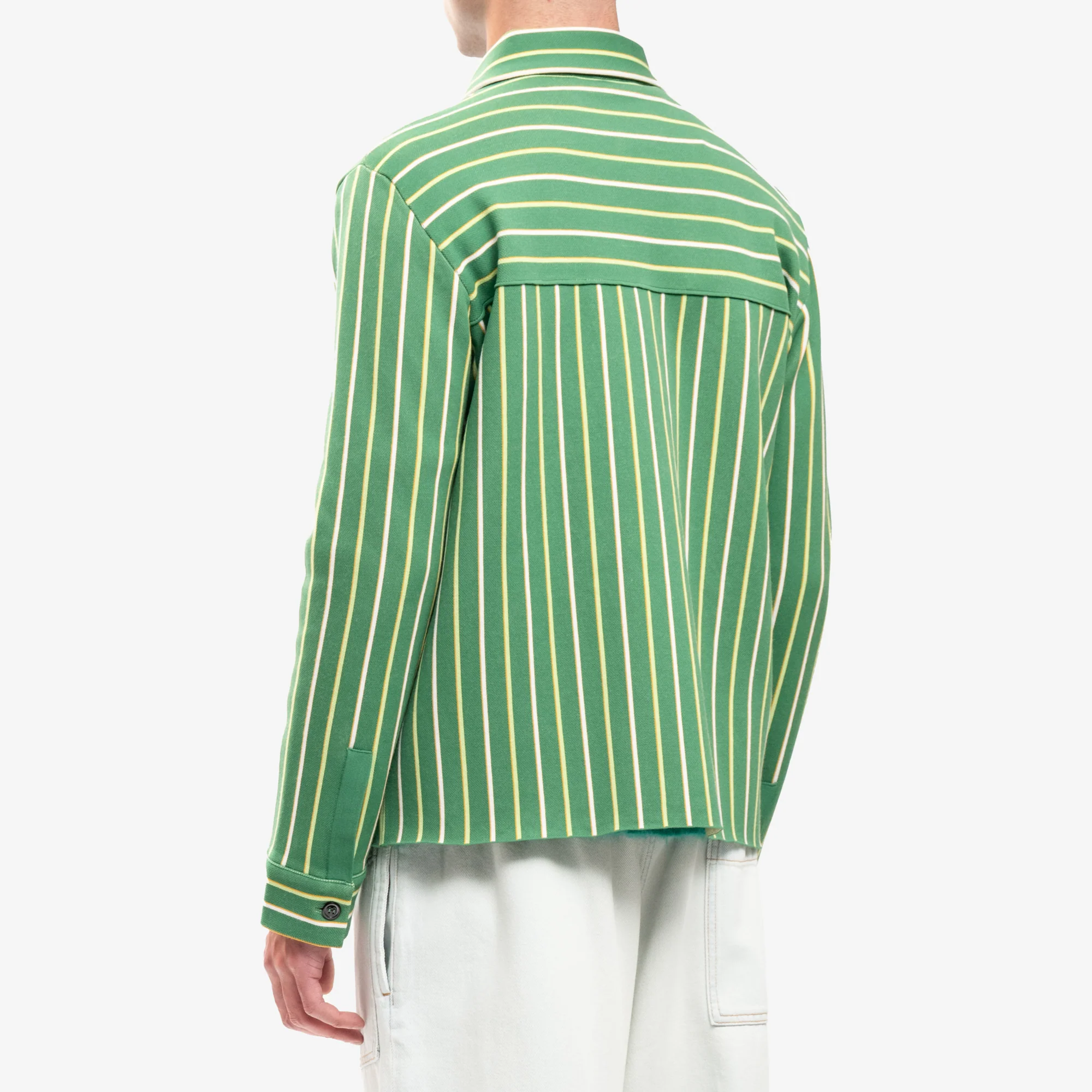 Intarsia Stripe Boxy Shirt - Image 4