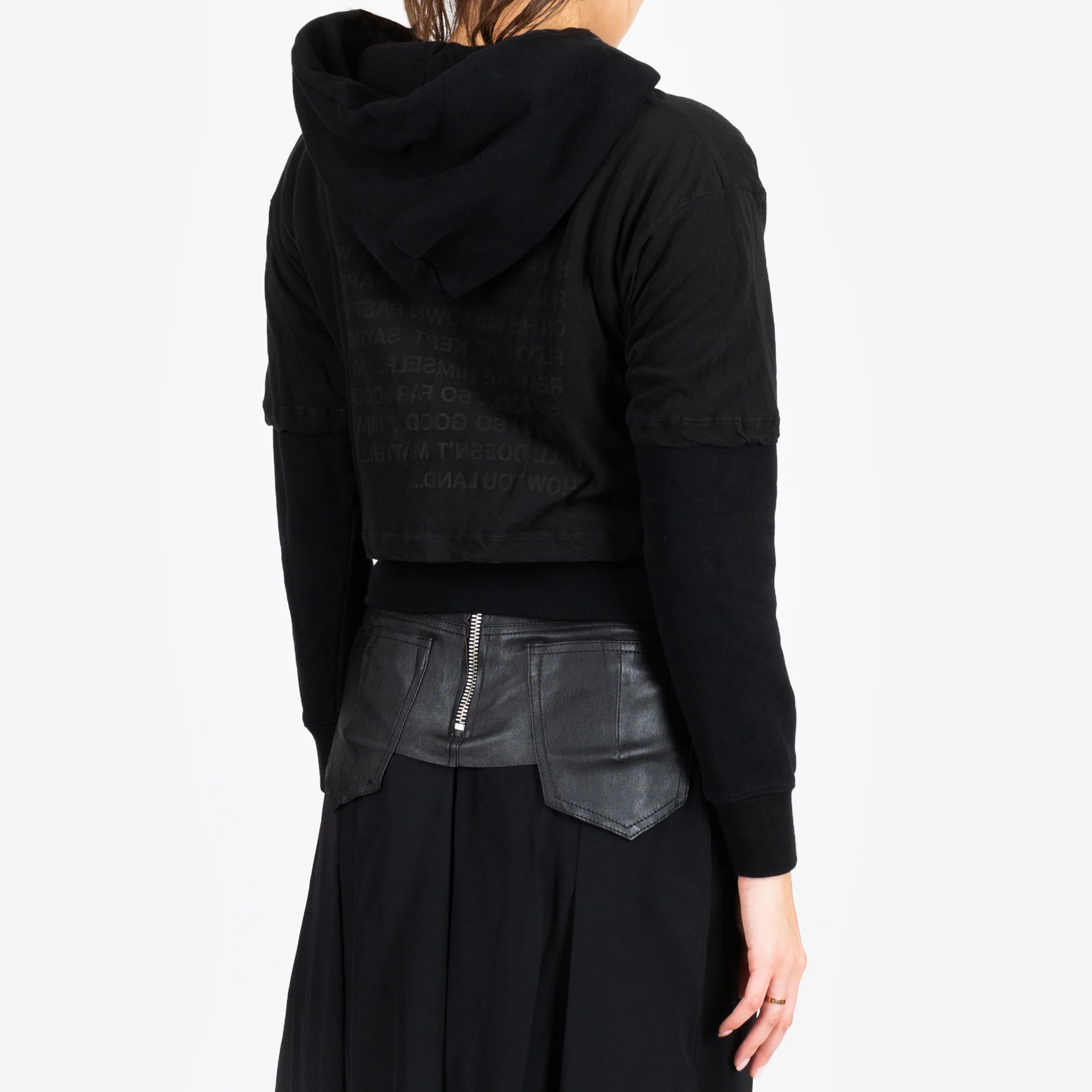 Womens Introh Layered Hooded Tee - Image 2