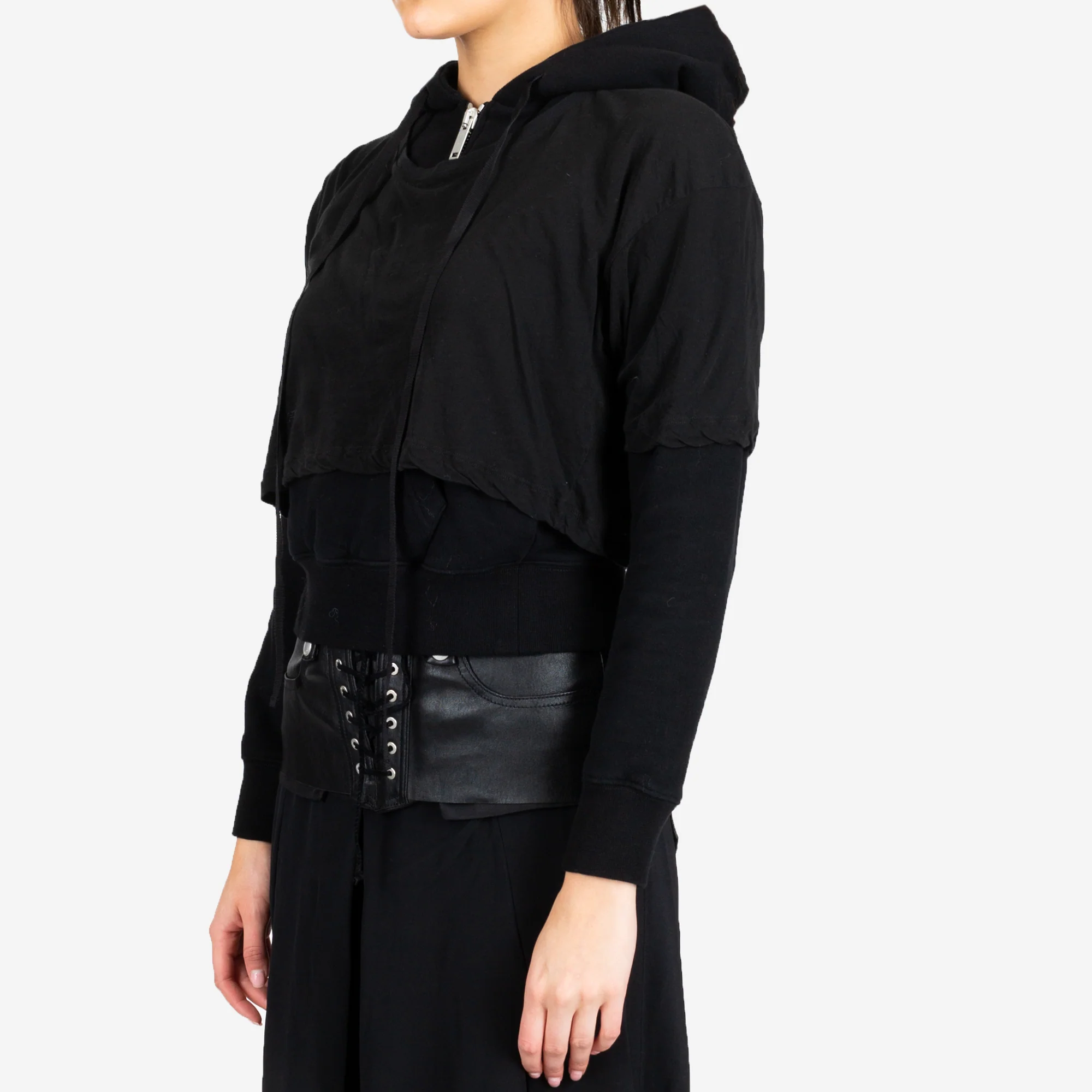 Womens Introh Layered Hooded Tee - Image 3