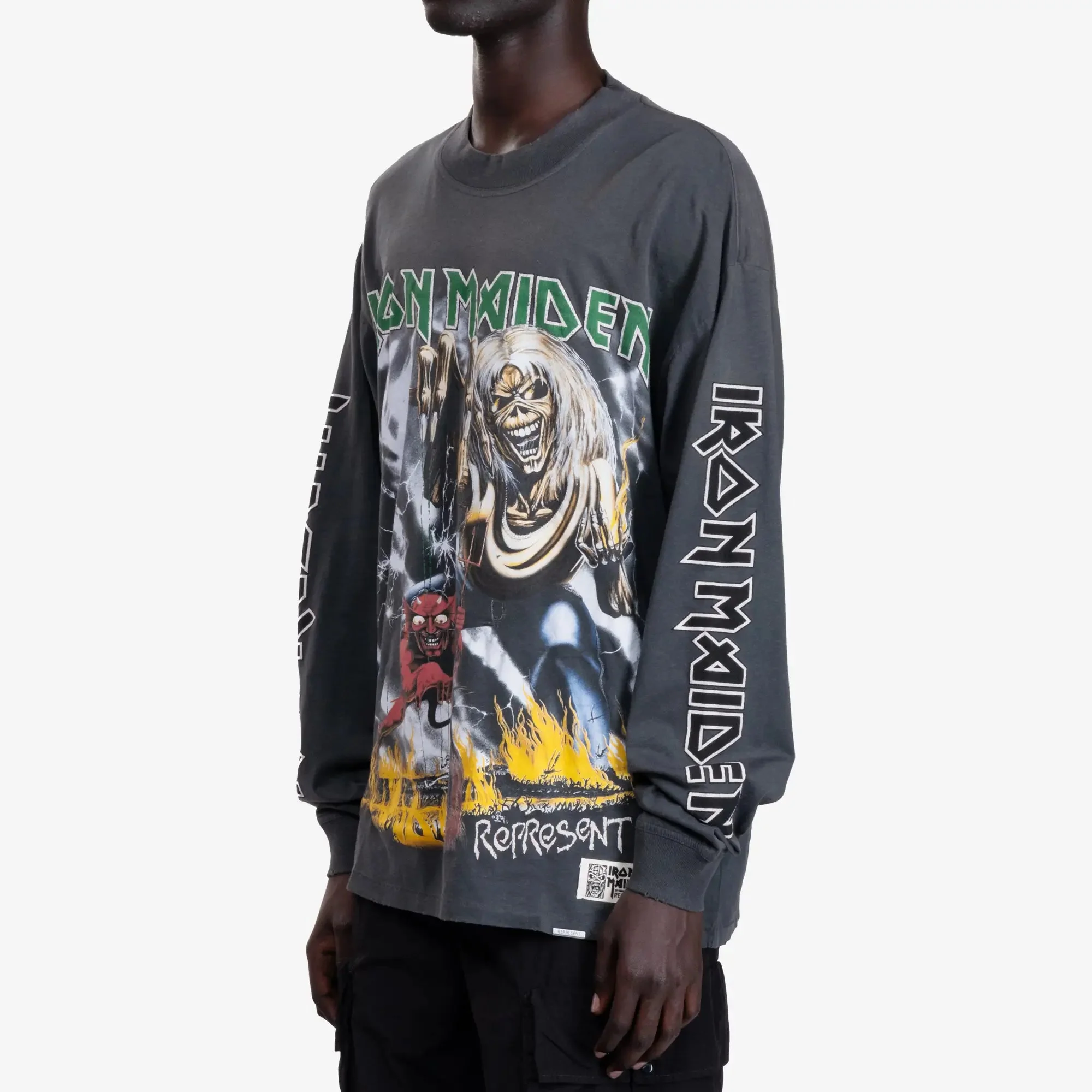 Iron Maiden Number of the Beast LS Tee - Image 3