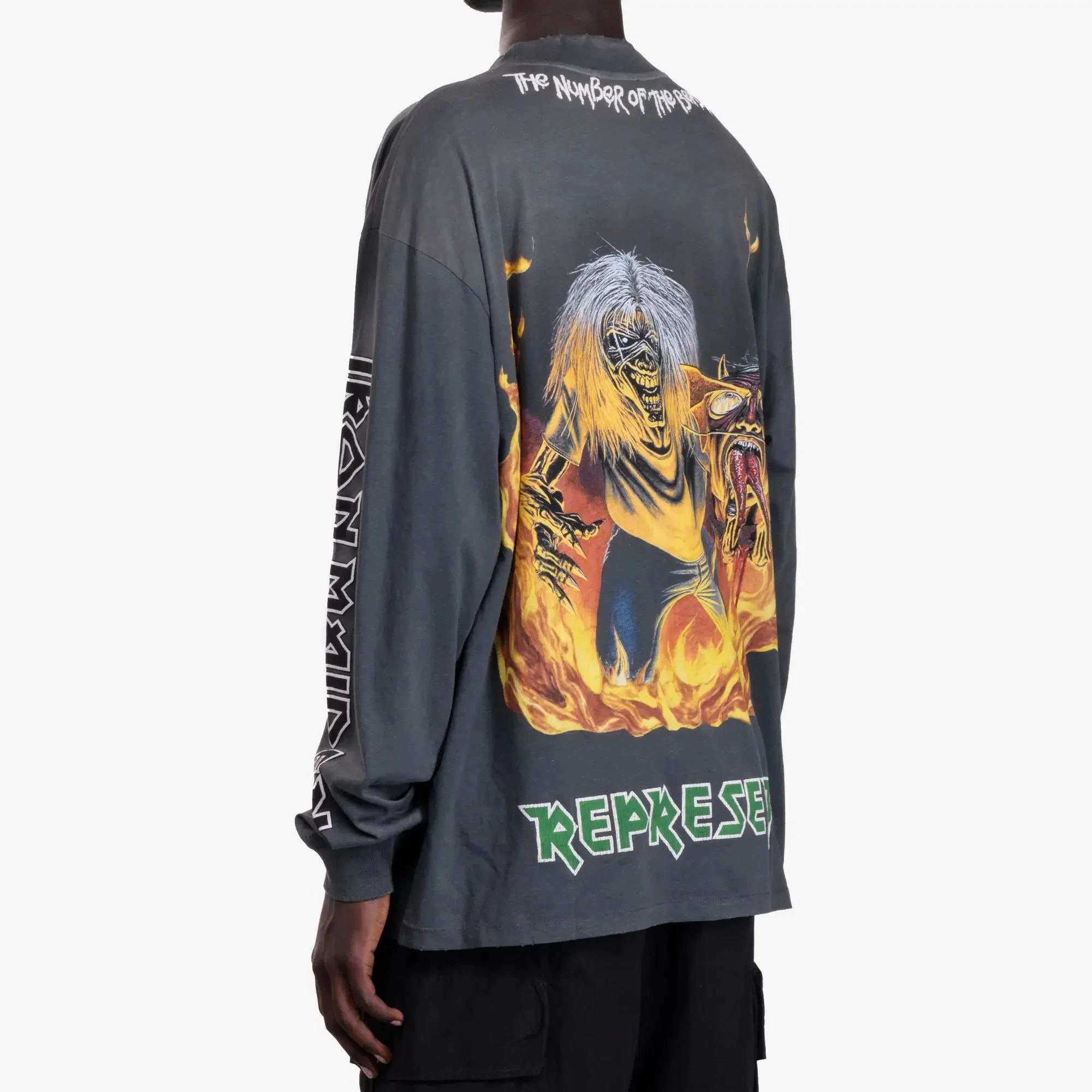 Iron Maiden Number of the Beast LS Tee - Image 4
