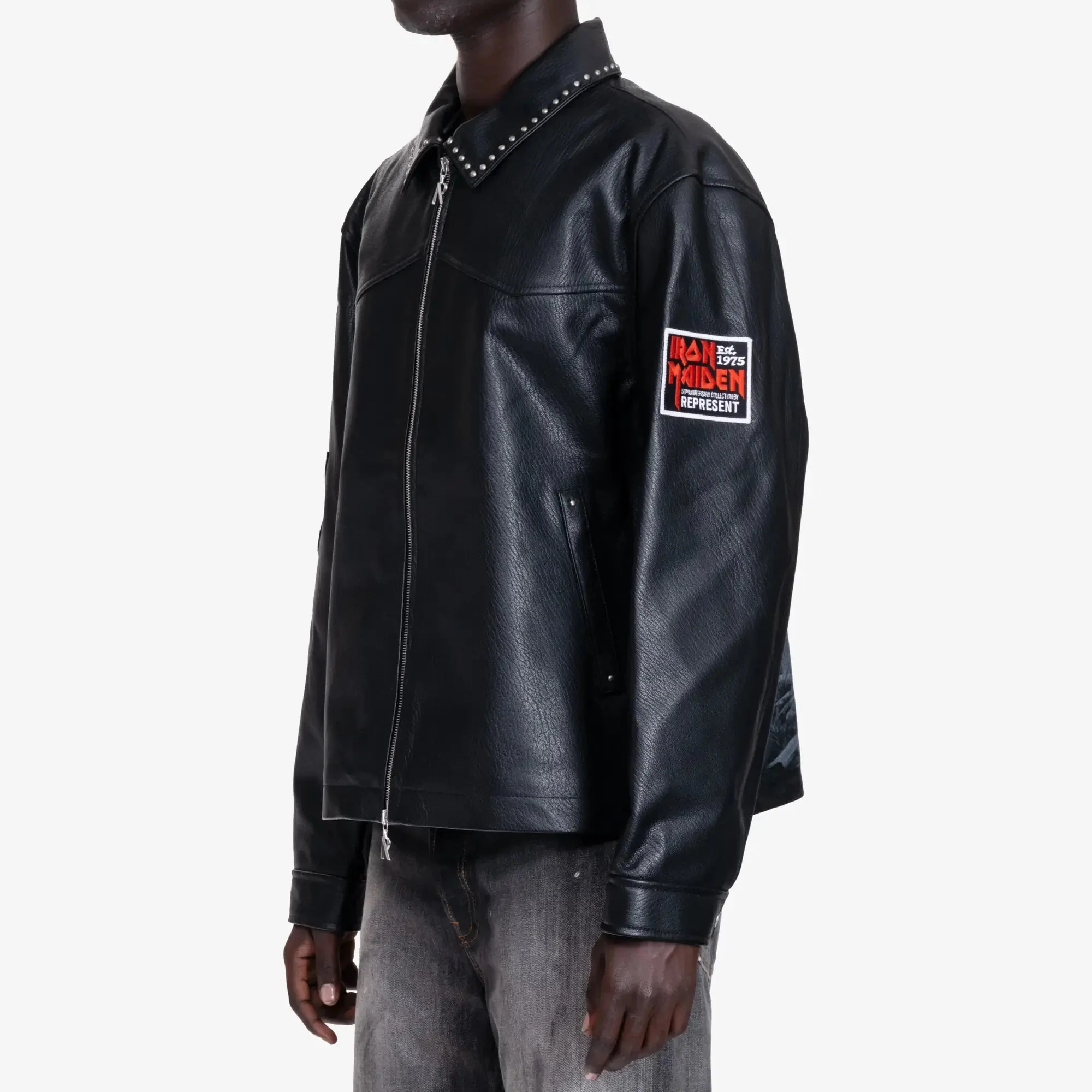 Iron Maiden Trooper Leather Jacket - Image 3