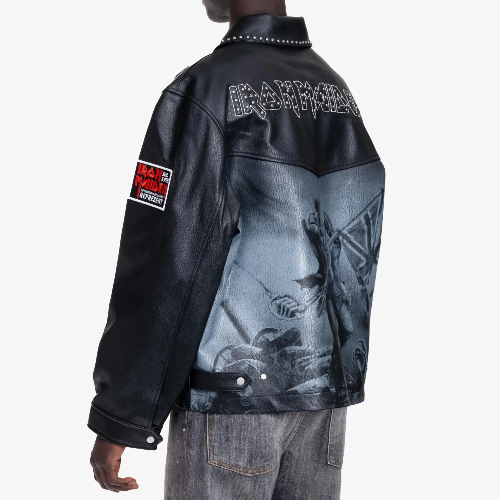 Iron Maiden Trooper Leather Jacket - Image 4