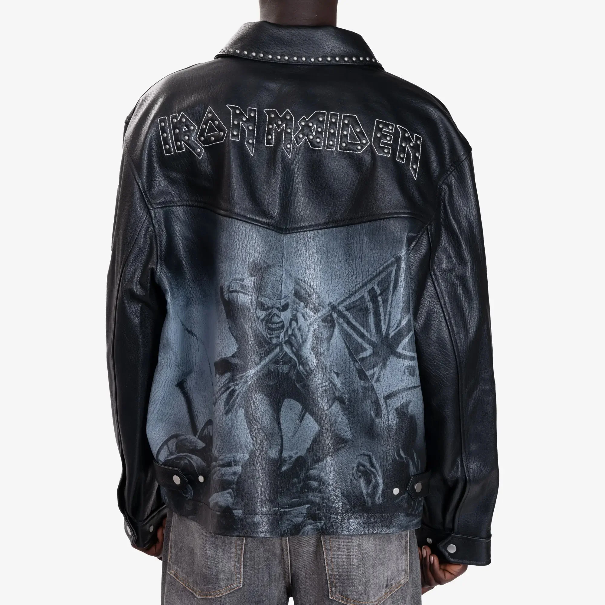 Iron Maiden Trooper Leather Jacket - Image 5