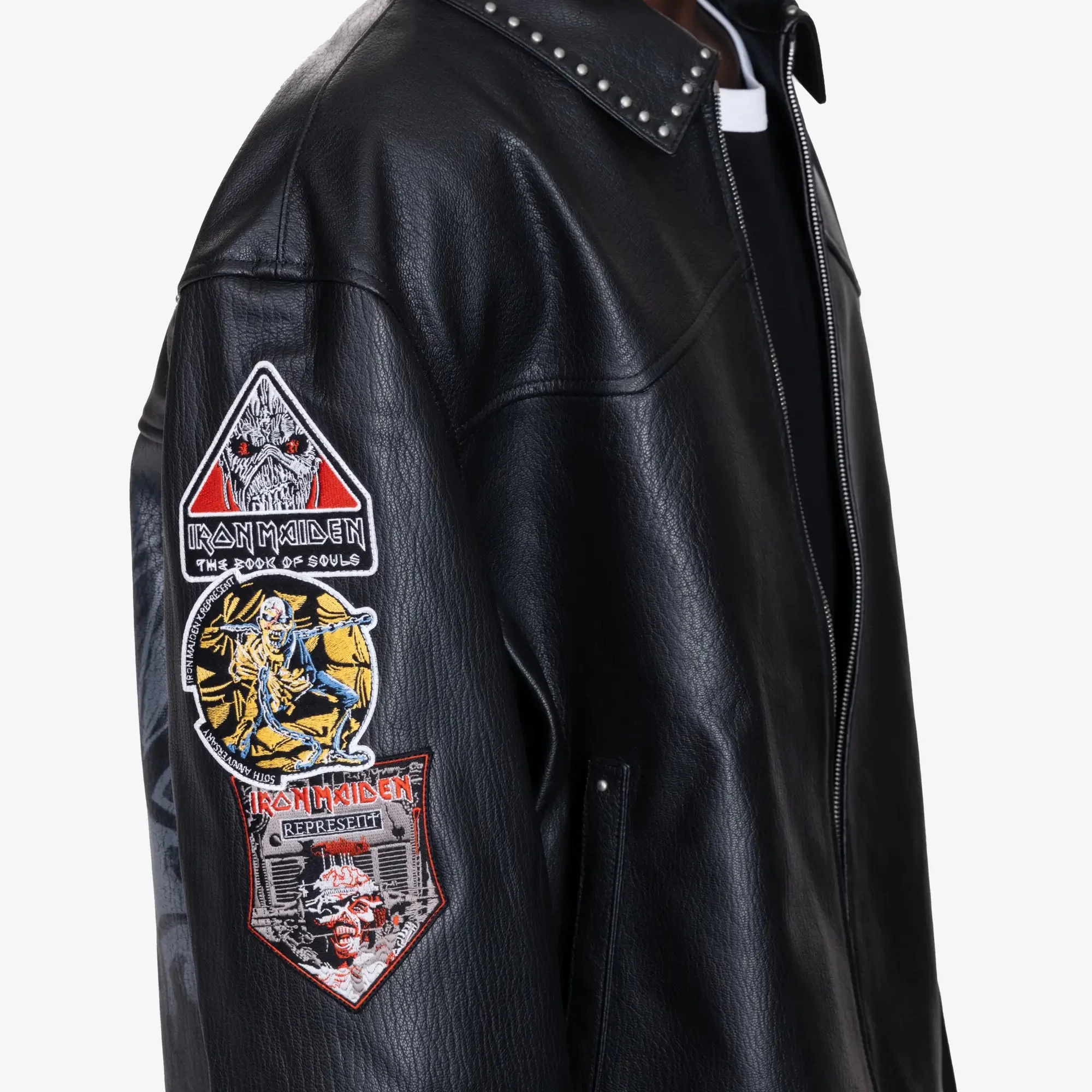 Iron Maiden Trooper Leather Jacket - Image 6