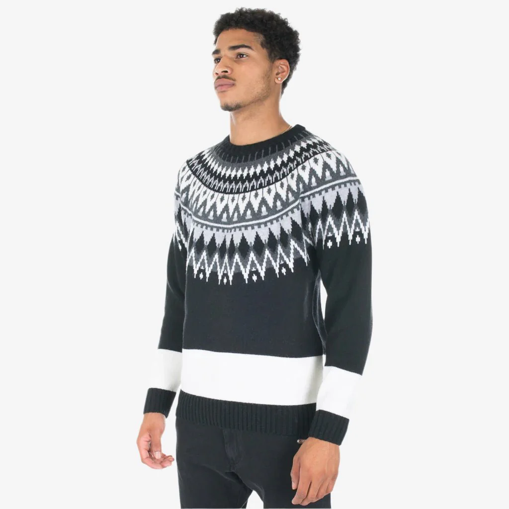 Jacquard Knit Sweater - Image 4