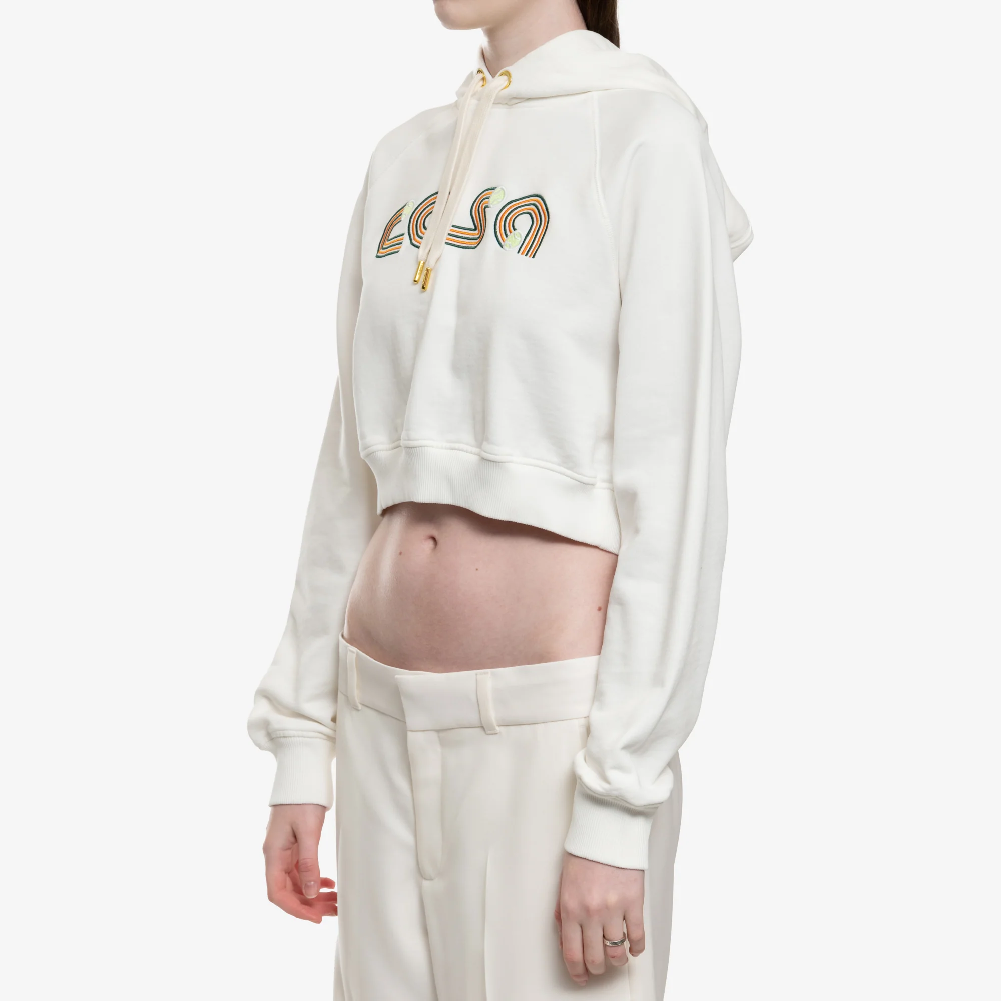 Womens Jeu de Tennis Cropped Hoody - Image 3