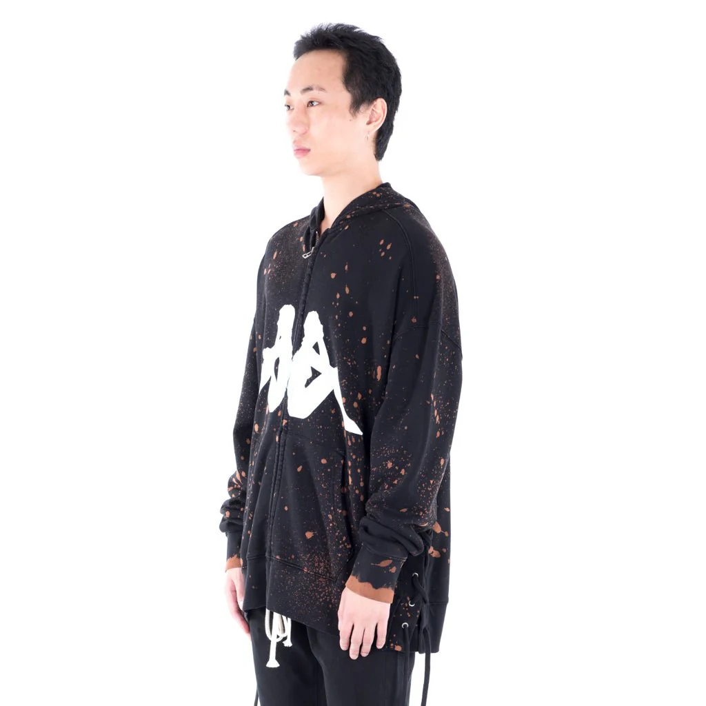 Kappa Bleach Laced Zip Hoody - Image 2