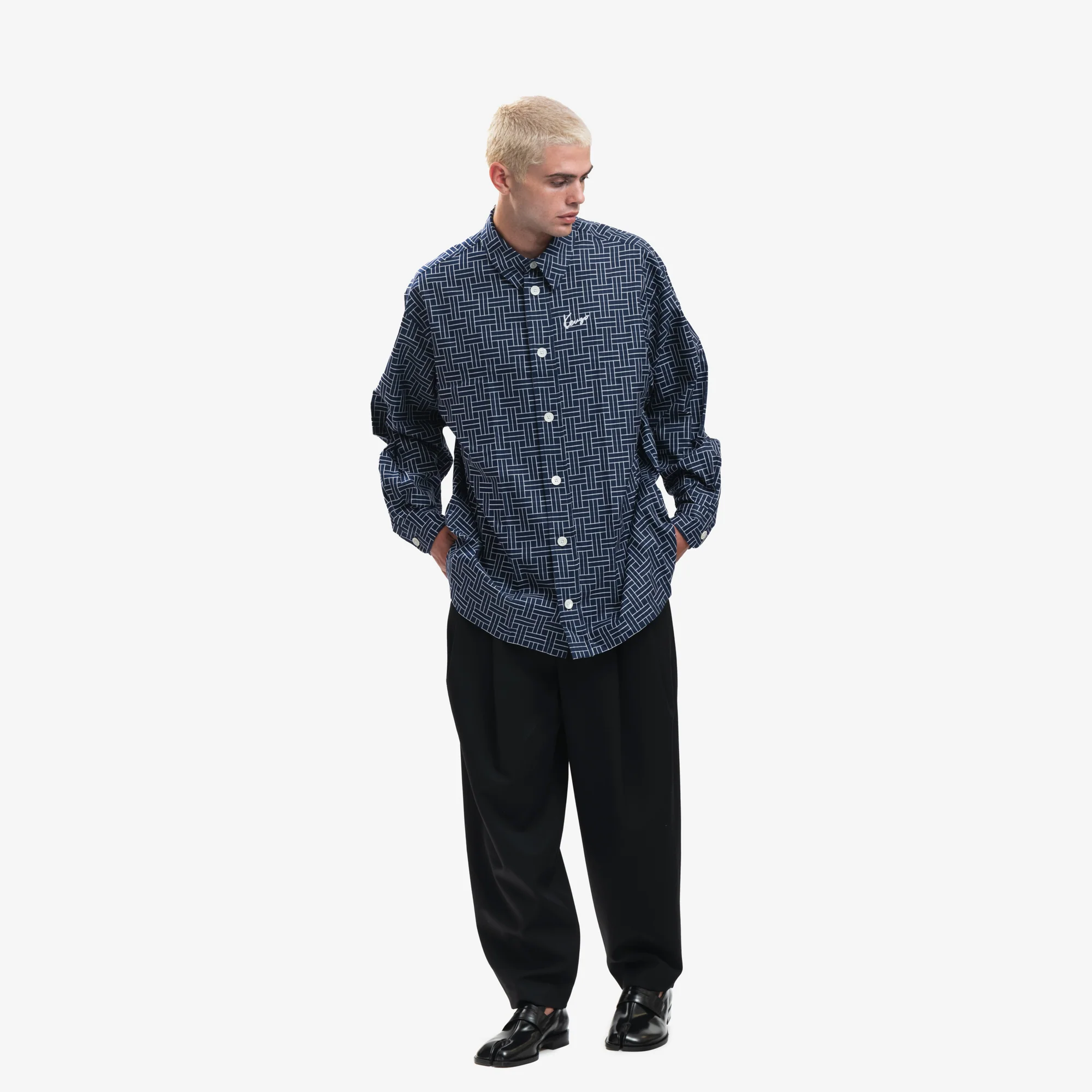 Kenzo Weave Oversize Shirt - Image 2