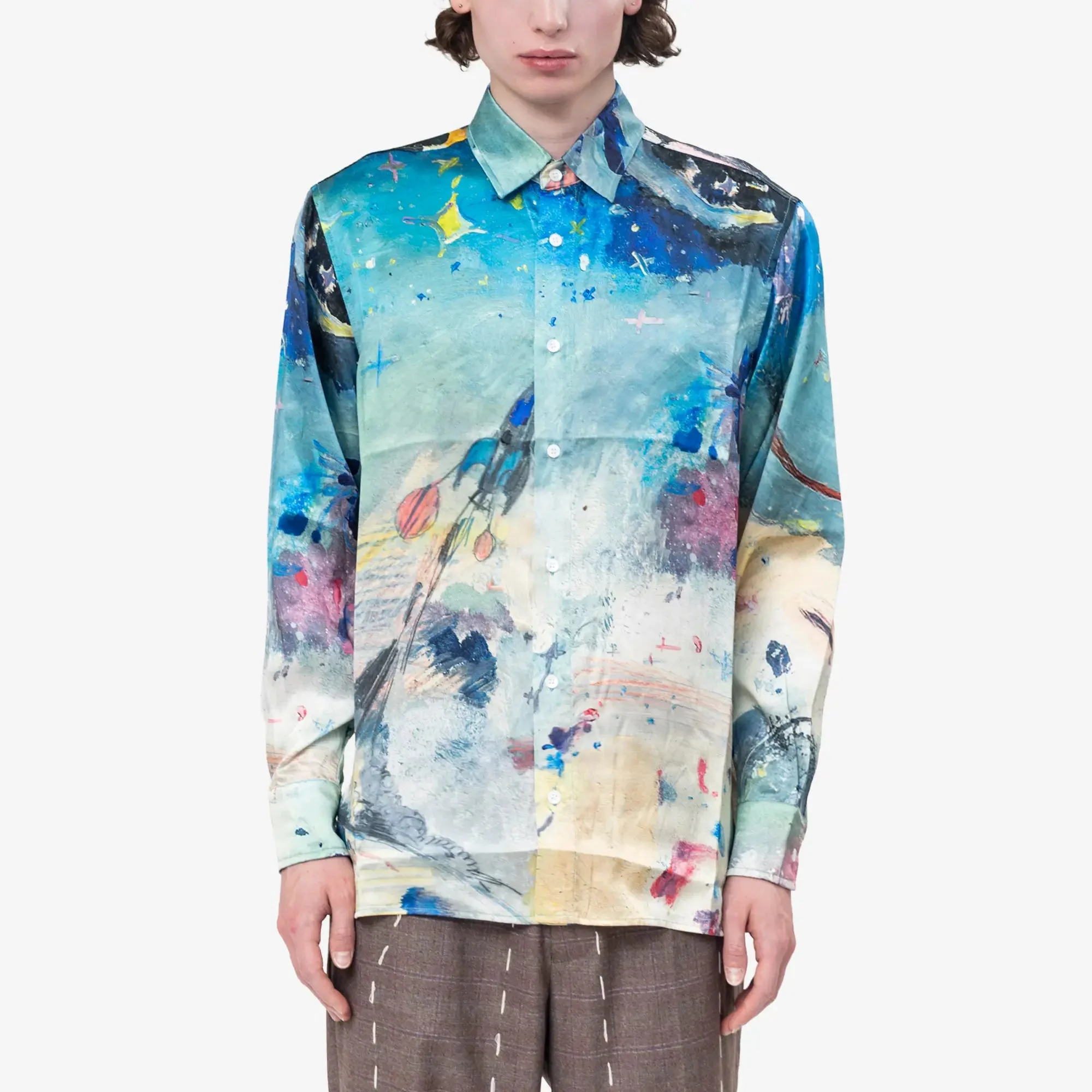 Book Page Silk Shirt