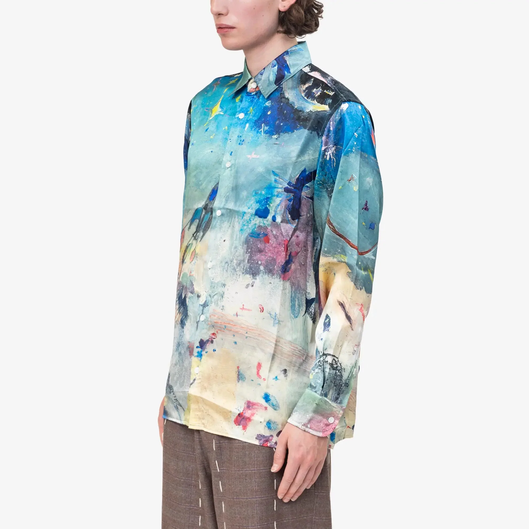 Book Page Silk Shirt - Image 3