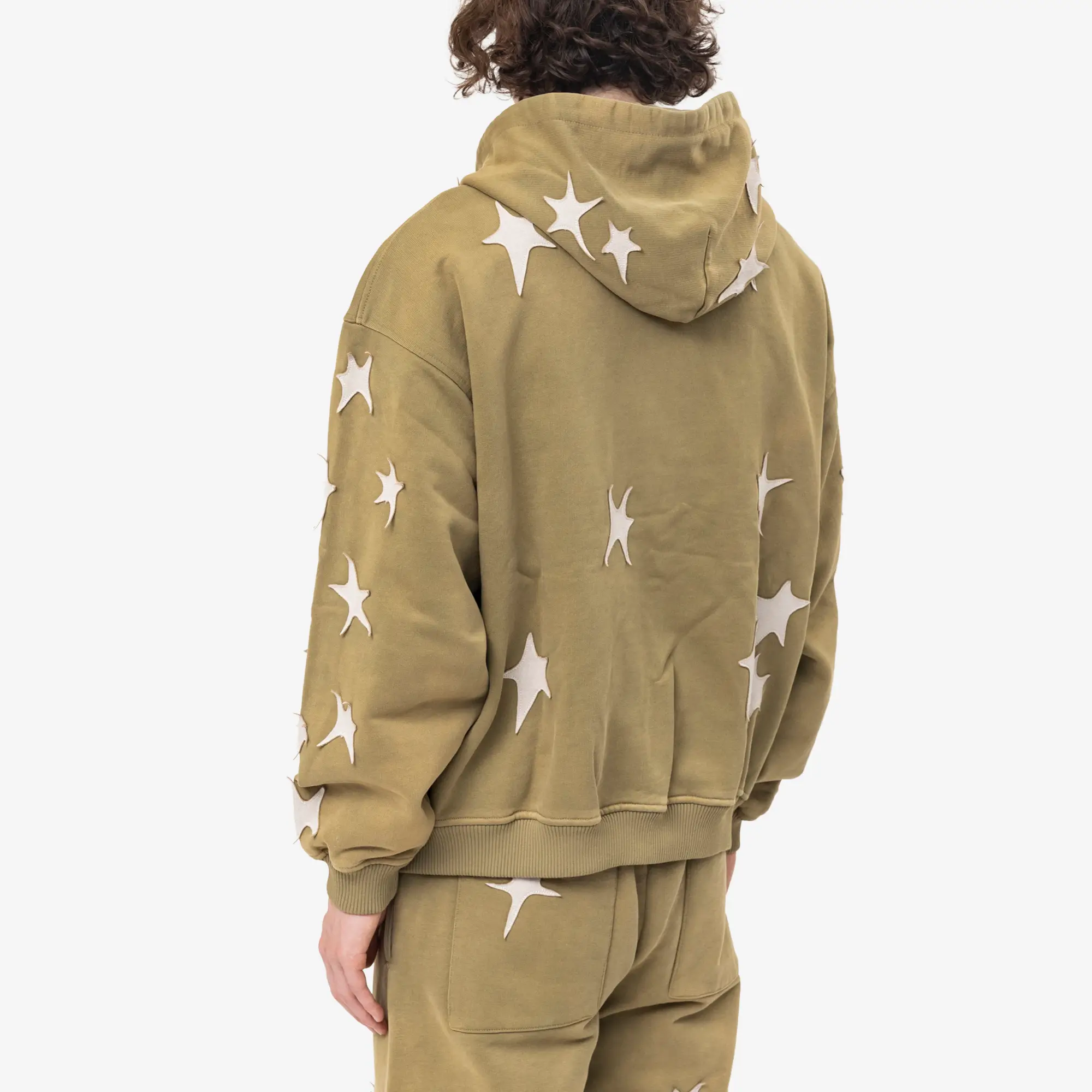 Stars Patchwork Washed Hoody - Image 4