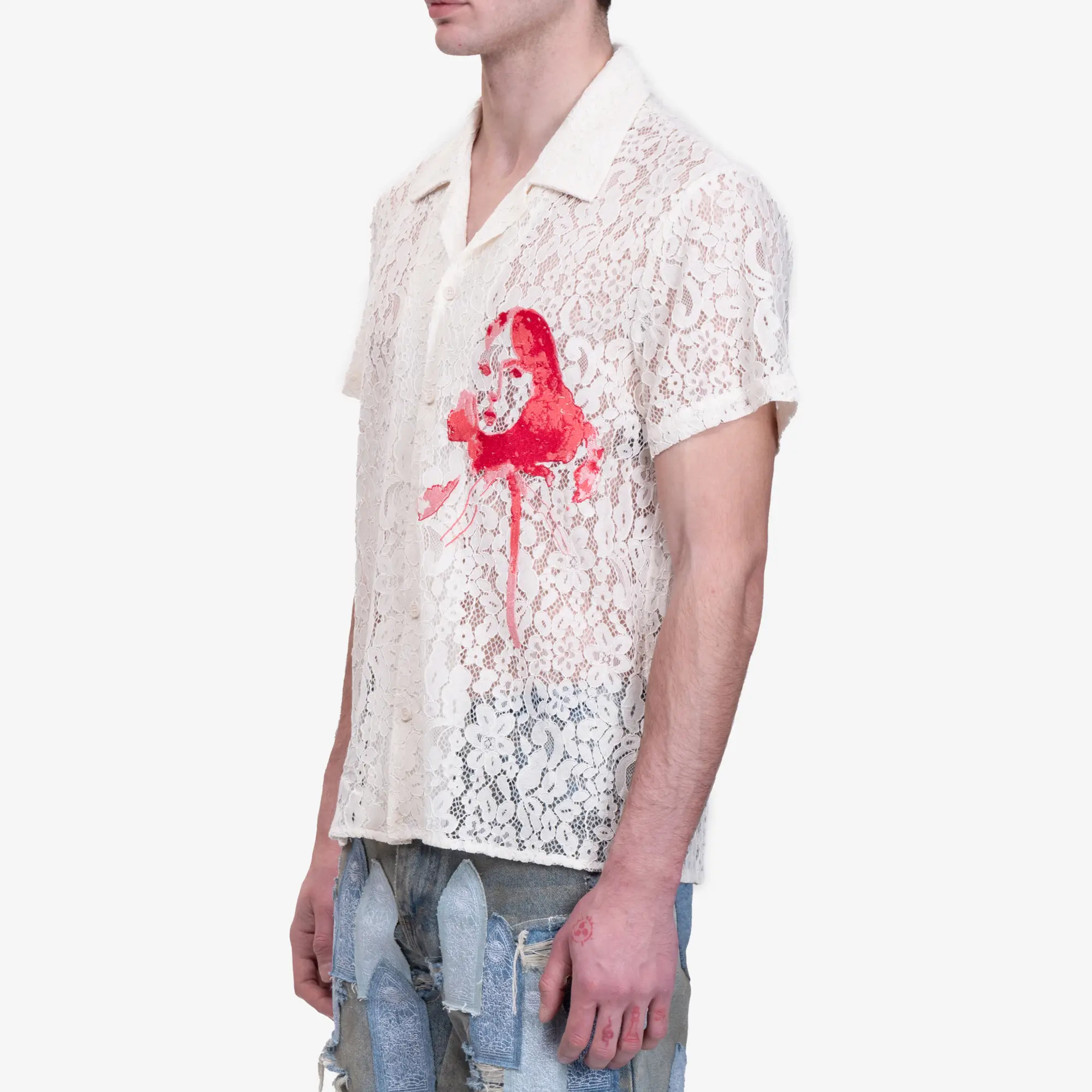 Lace Girl Painting Shirt - Image 3