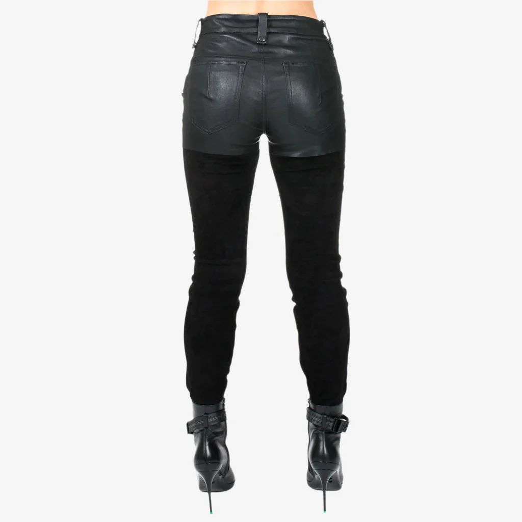 Womens Lace Up Short Leggings - Image 2