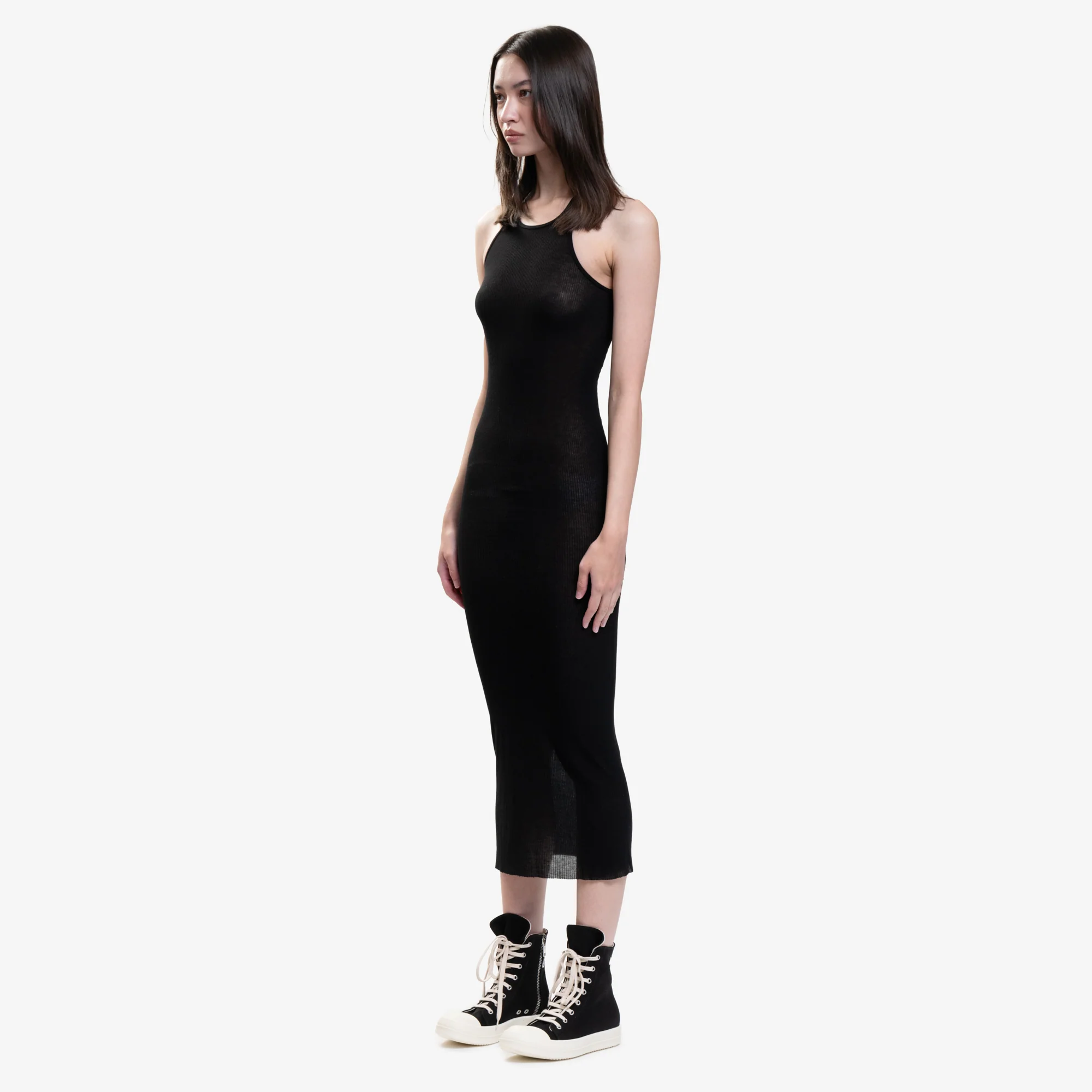Womens Black Tank Dress - Image 3