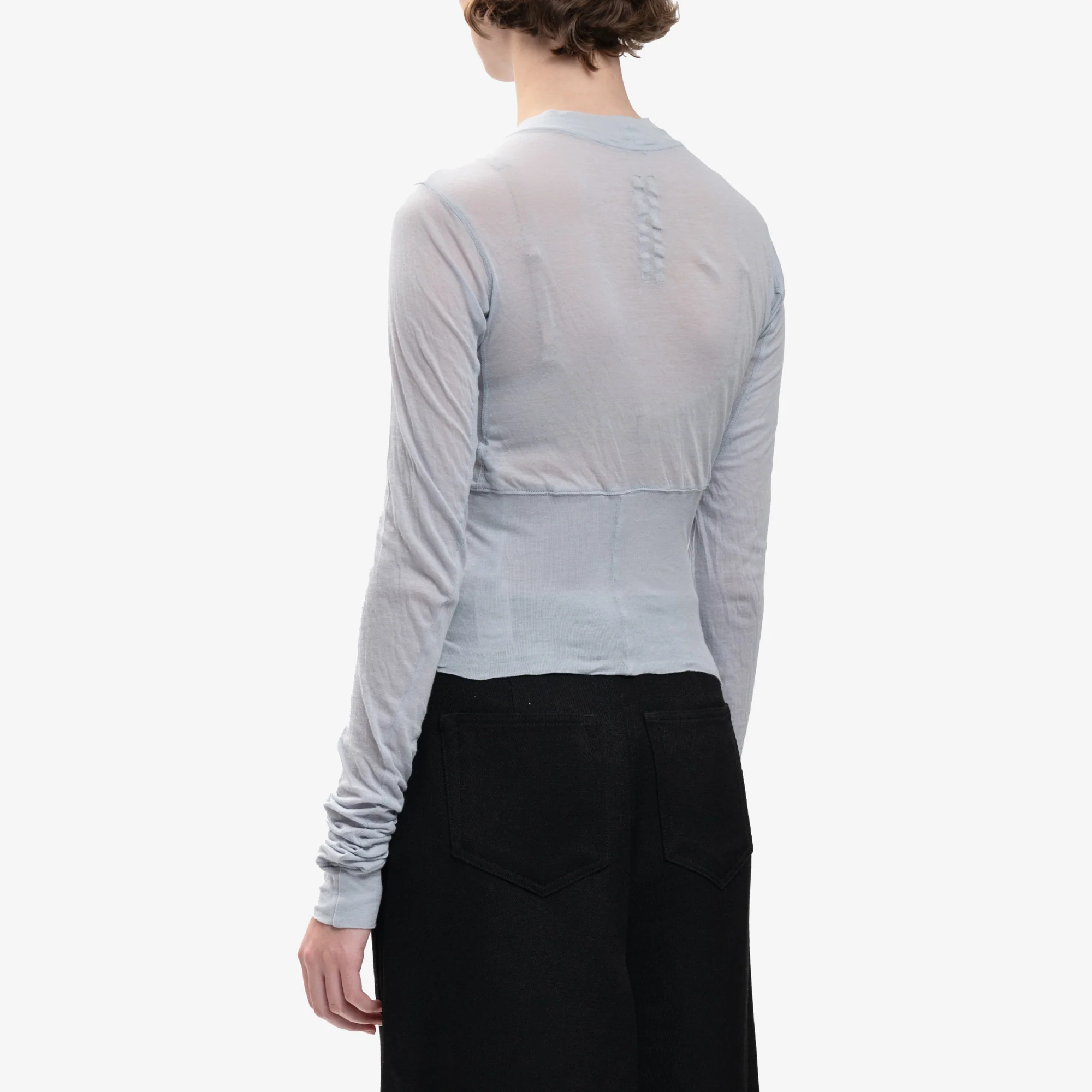 Womens Cropped Geo LS Tee - Image 4
