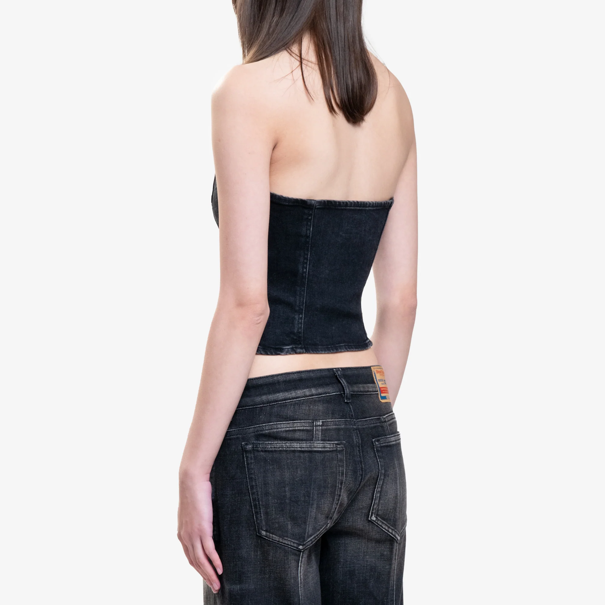 Womens Deville Denim Tube Top - Image 4