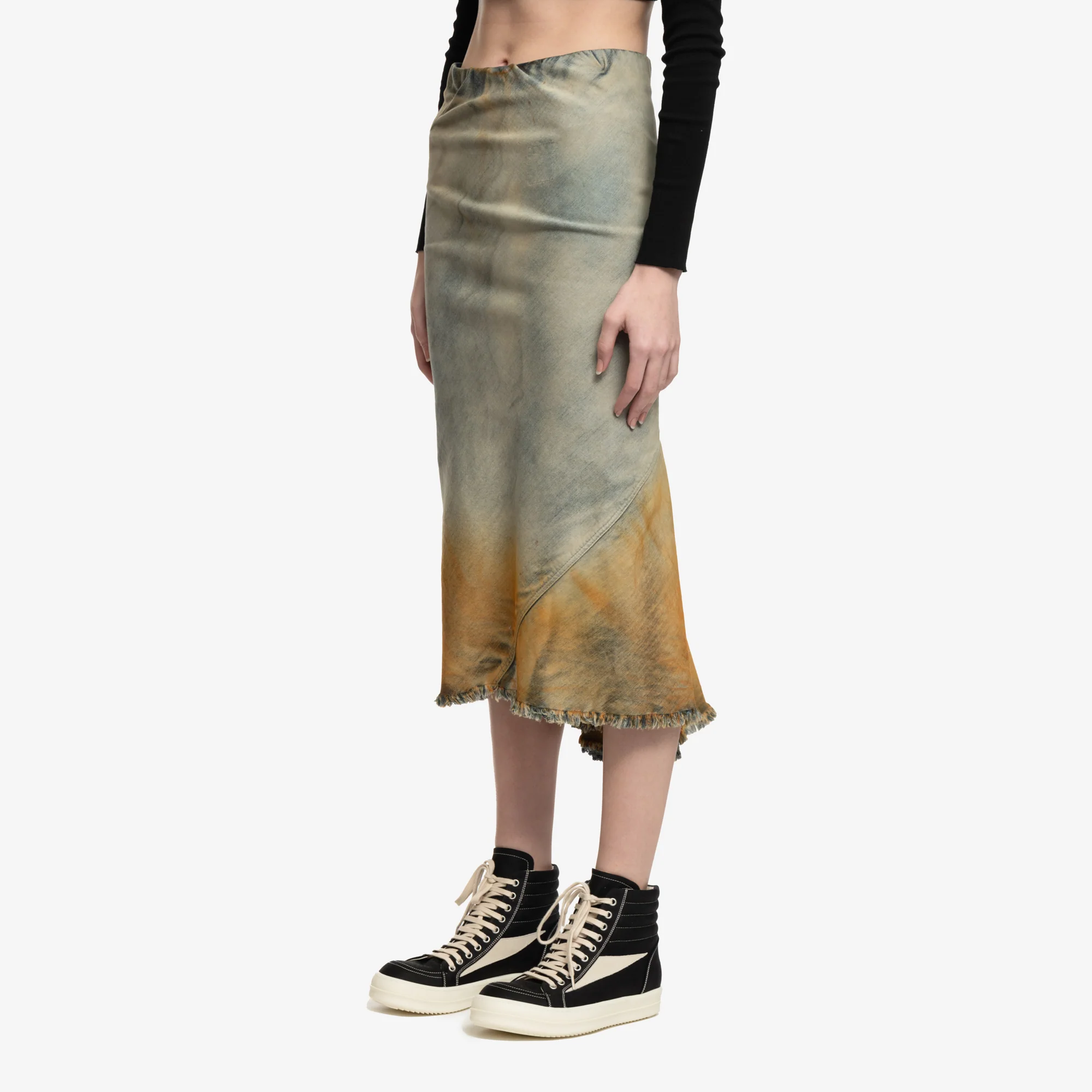 Womens Bias Knee Skirt - Image 3