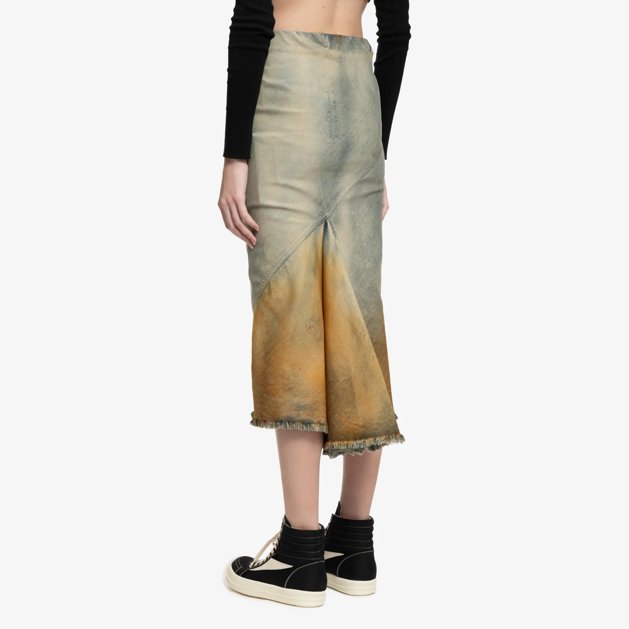 Womens Bias Knee Skirt - Image 4