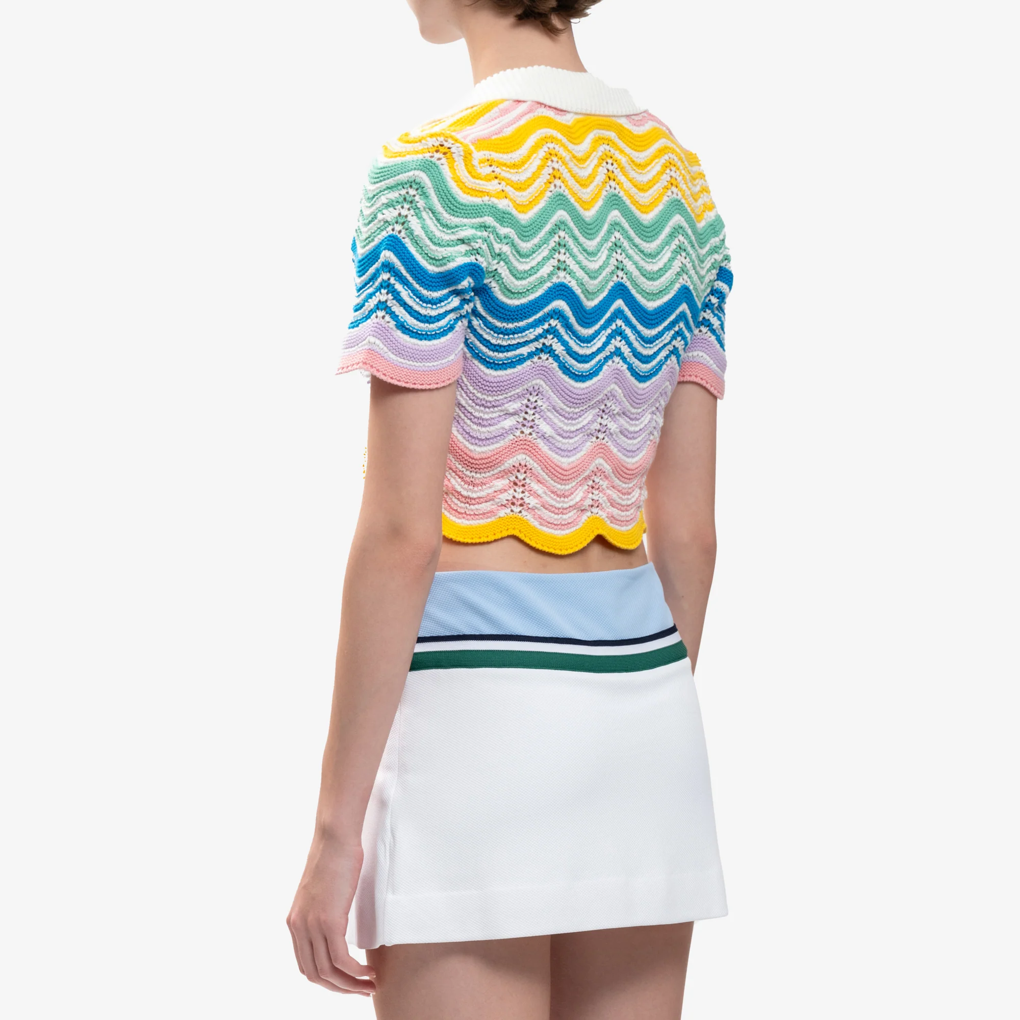 Ladies Gradient Wave Crotchet Top - Image 4