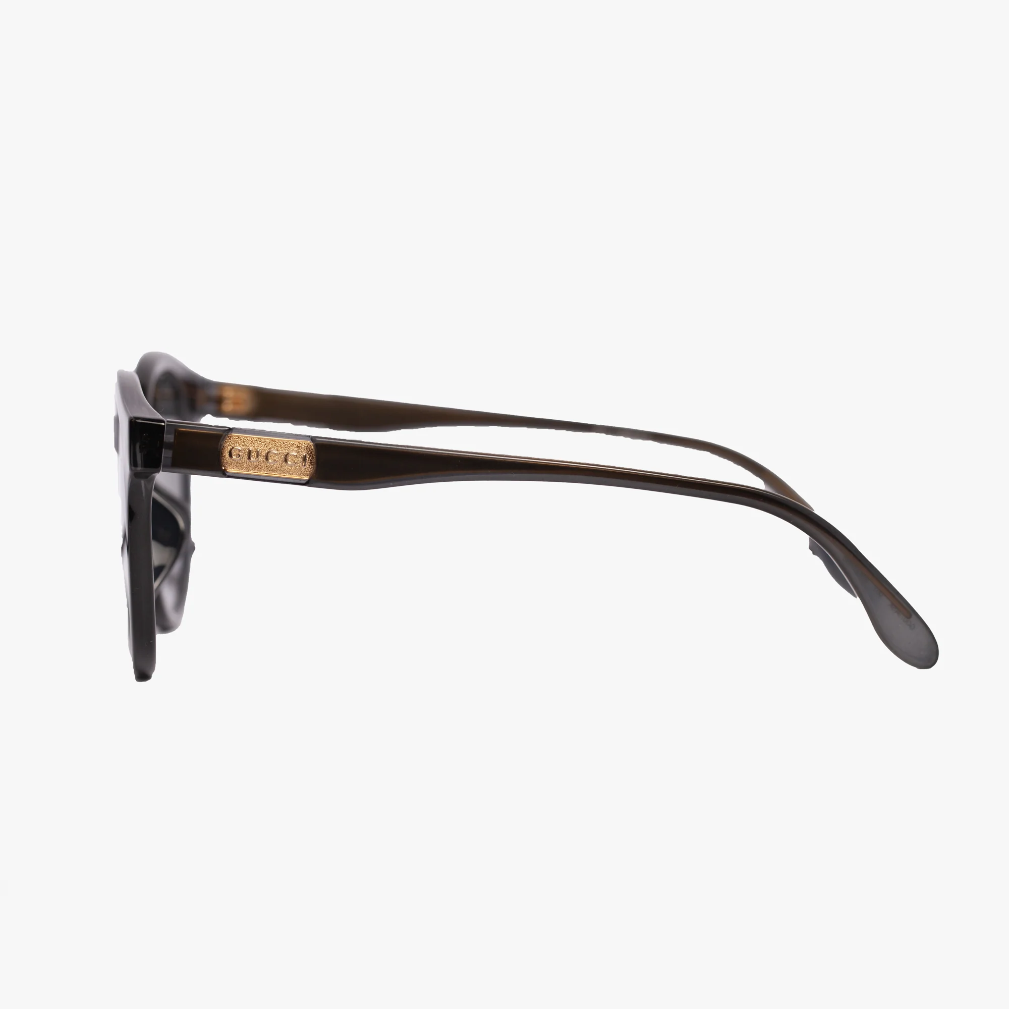 Womens Grey Round Injection Sunglasses - Image 4