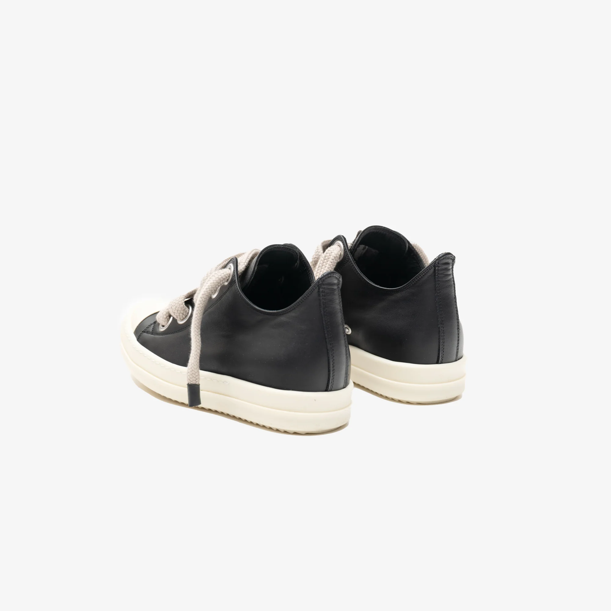 Womens Low-Top Jumbolace Leather Sneakers - Image 5
