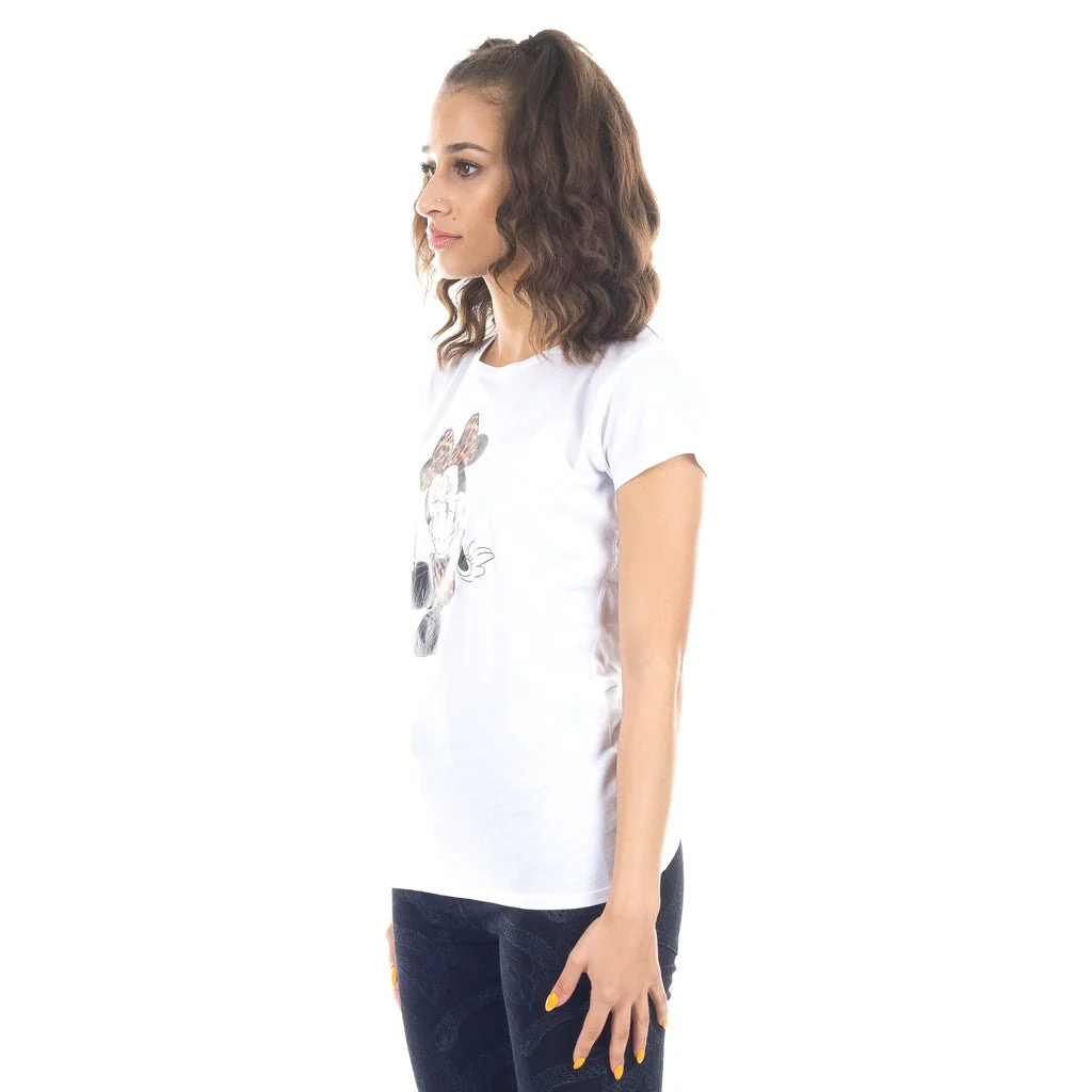 Womens Minnie Mouse Leopard Tee - Image 2