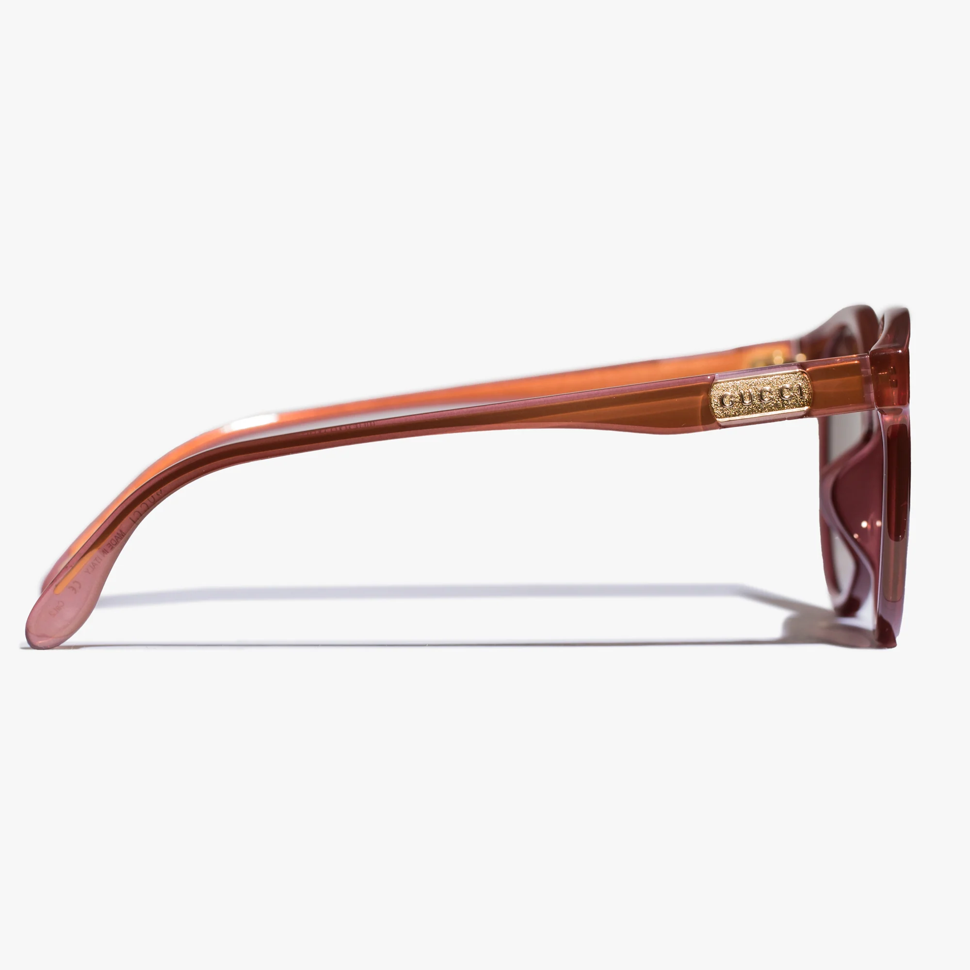 Womens Pink Round Injection Sunglasses - Image 3