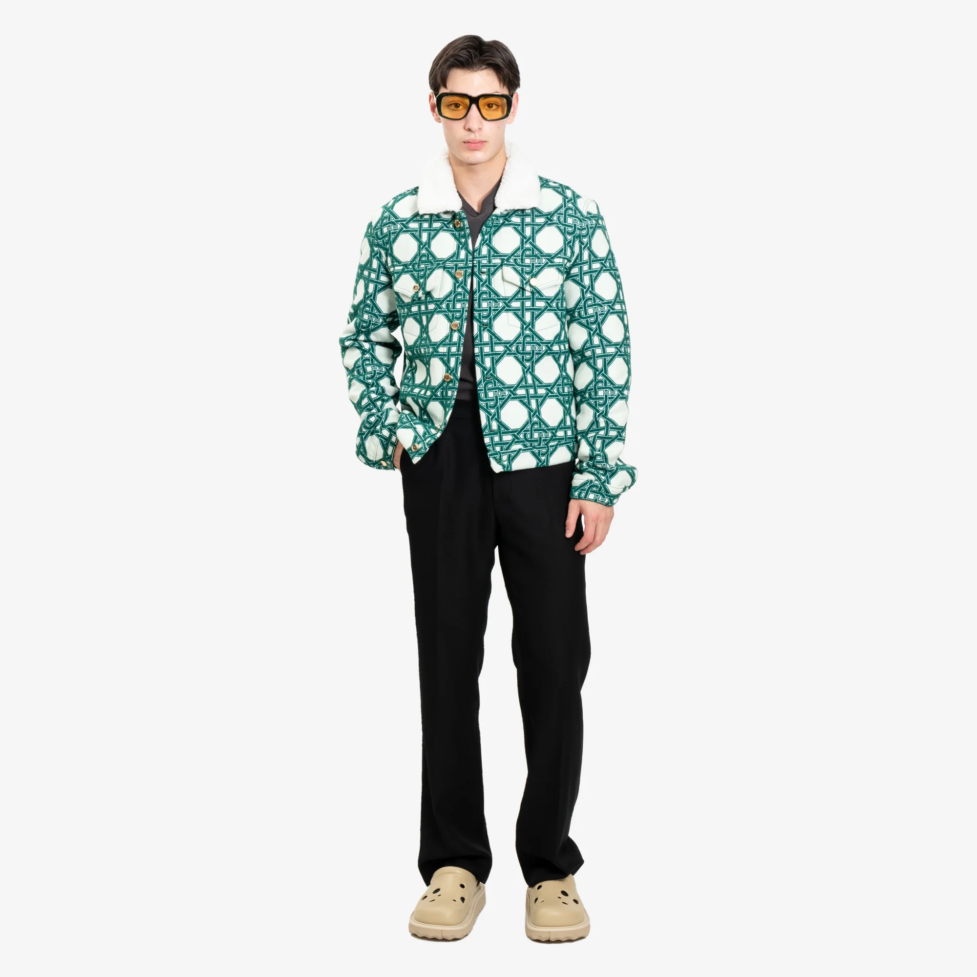 Le Monogramme D'Osier Shearling Denim Jacket - Image 2