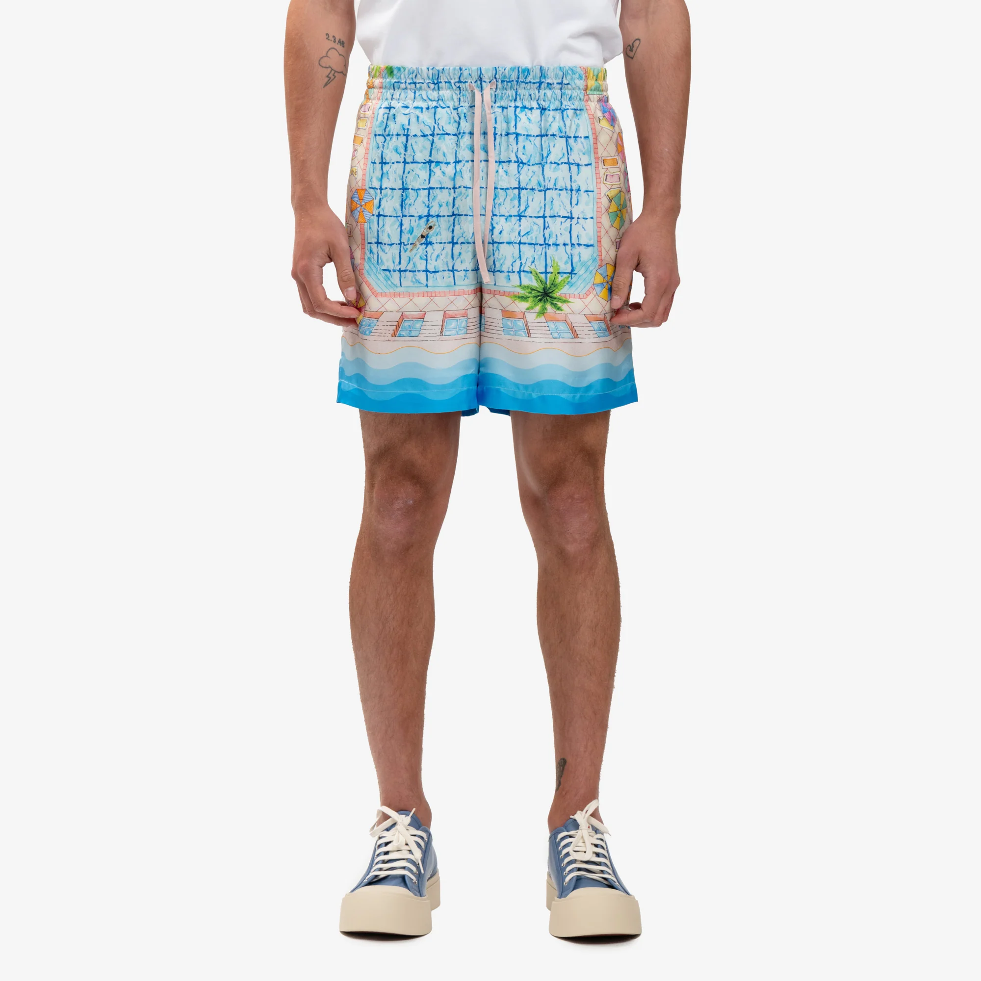 Le Plongeon Silk Shorts