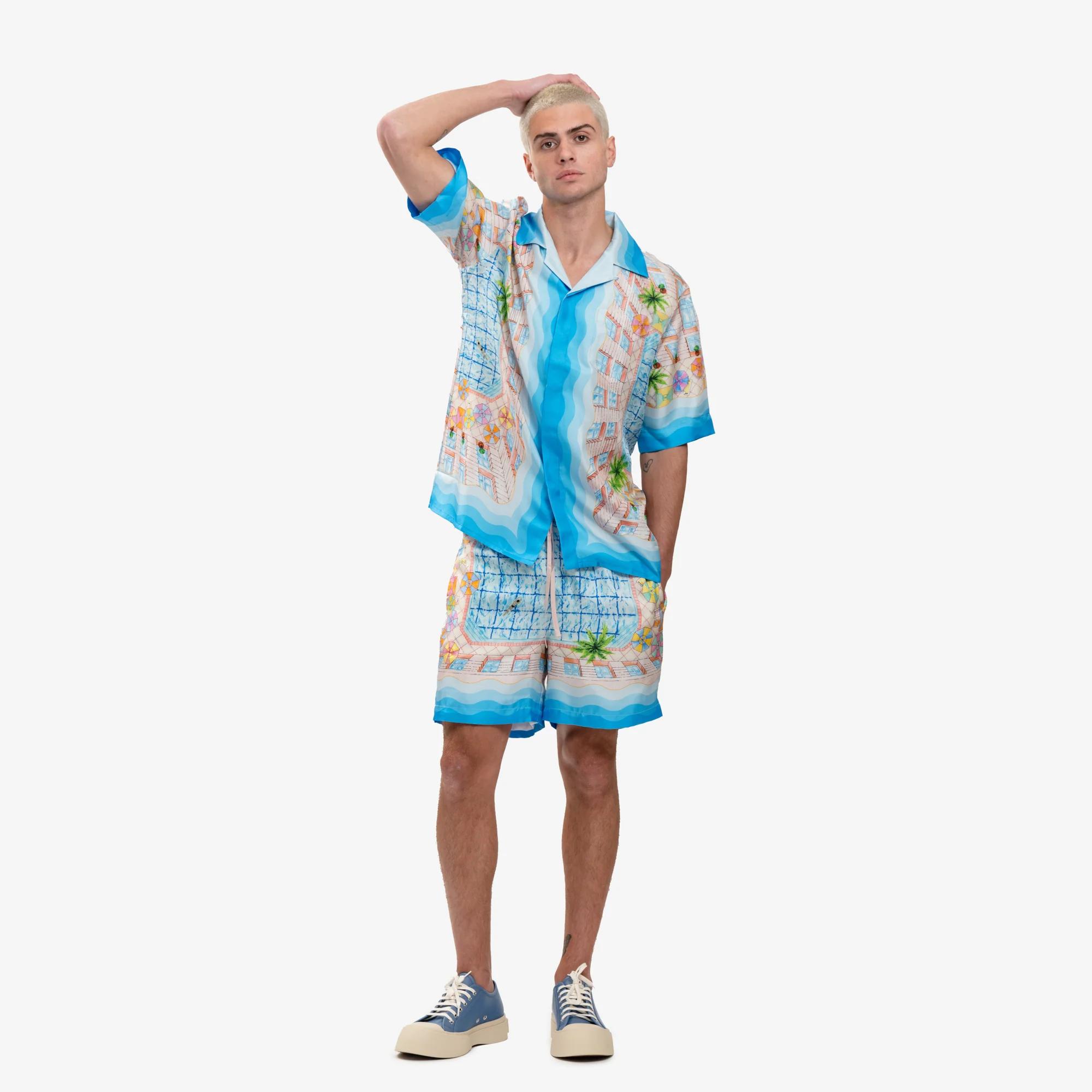 Le Plongeon Silk Shorts - Image 2