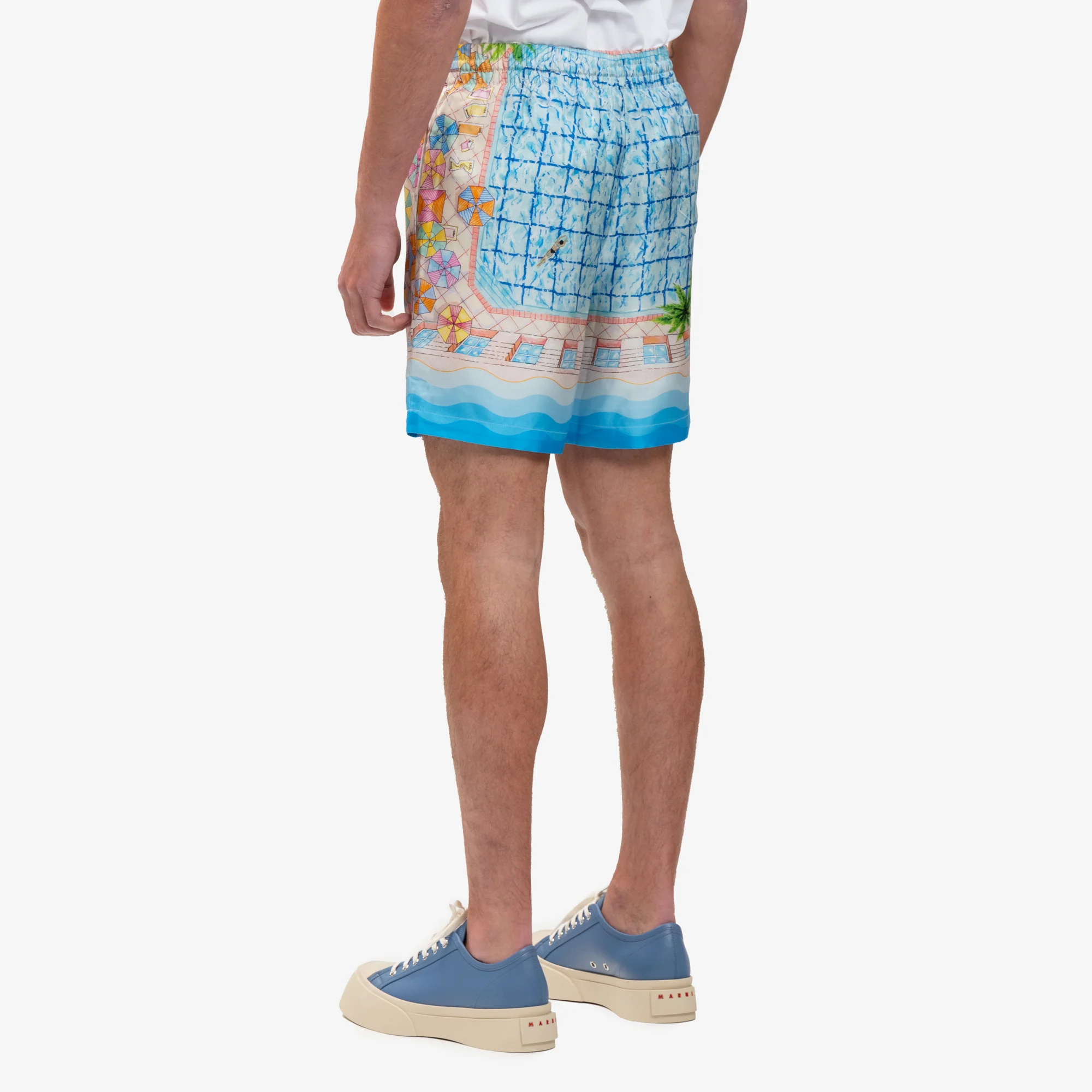 Le Plongeon Silk Shorts - Image 4