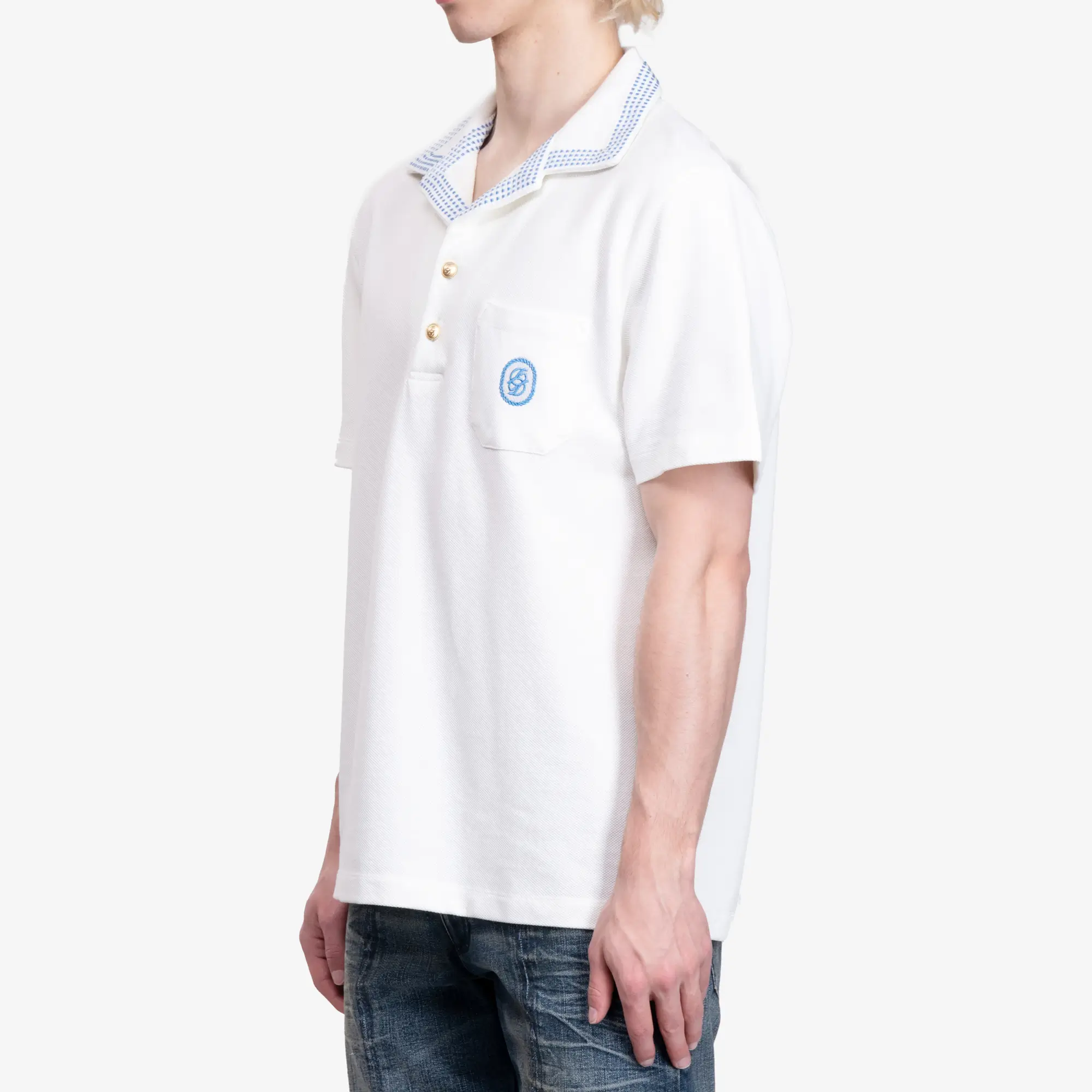 Le Polo Pique Damier - Image 3