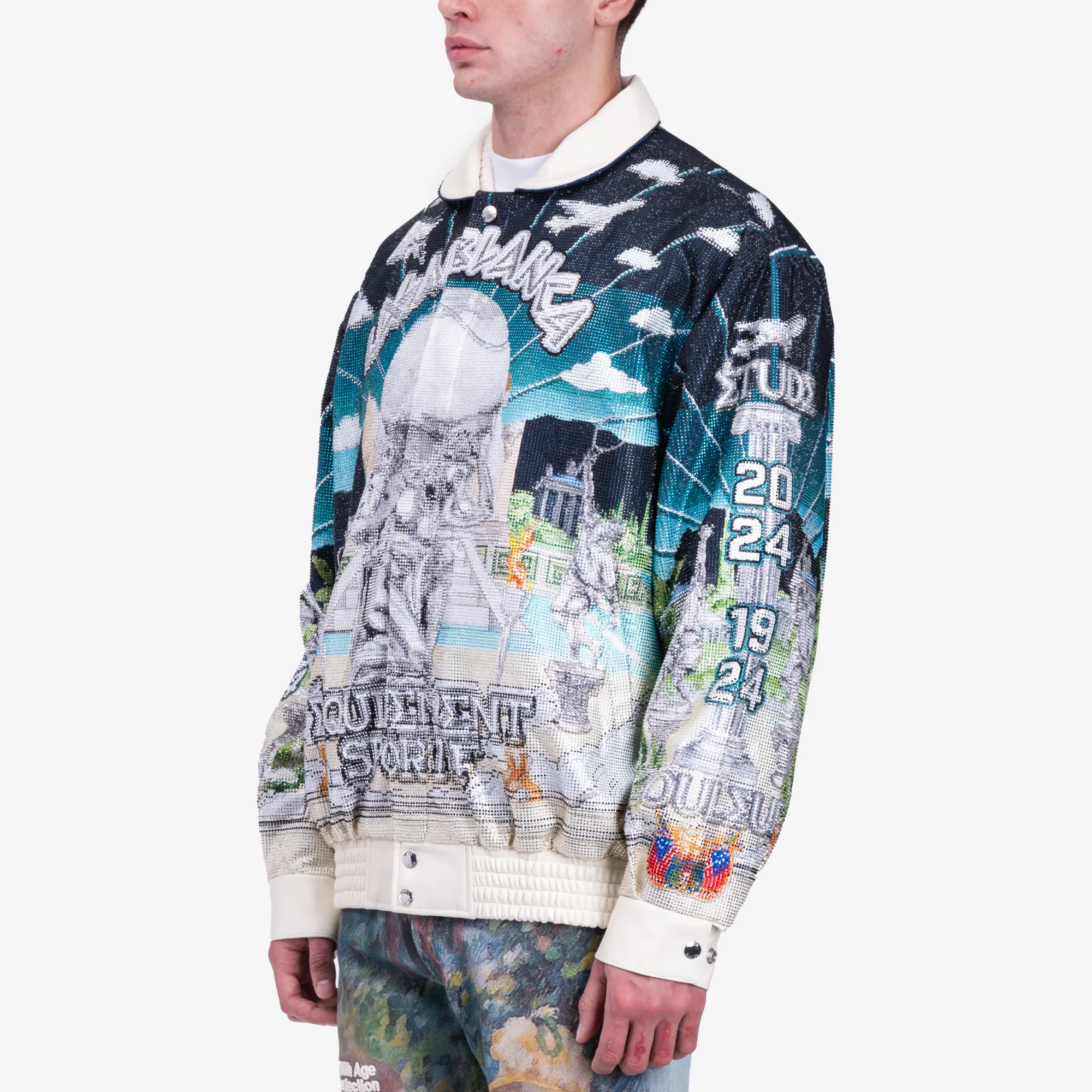 Le Temple du Sport Crystal Bomber Jacket - Image 3