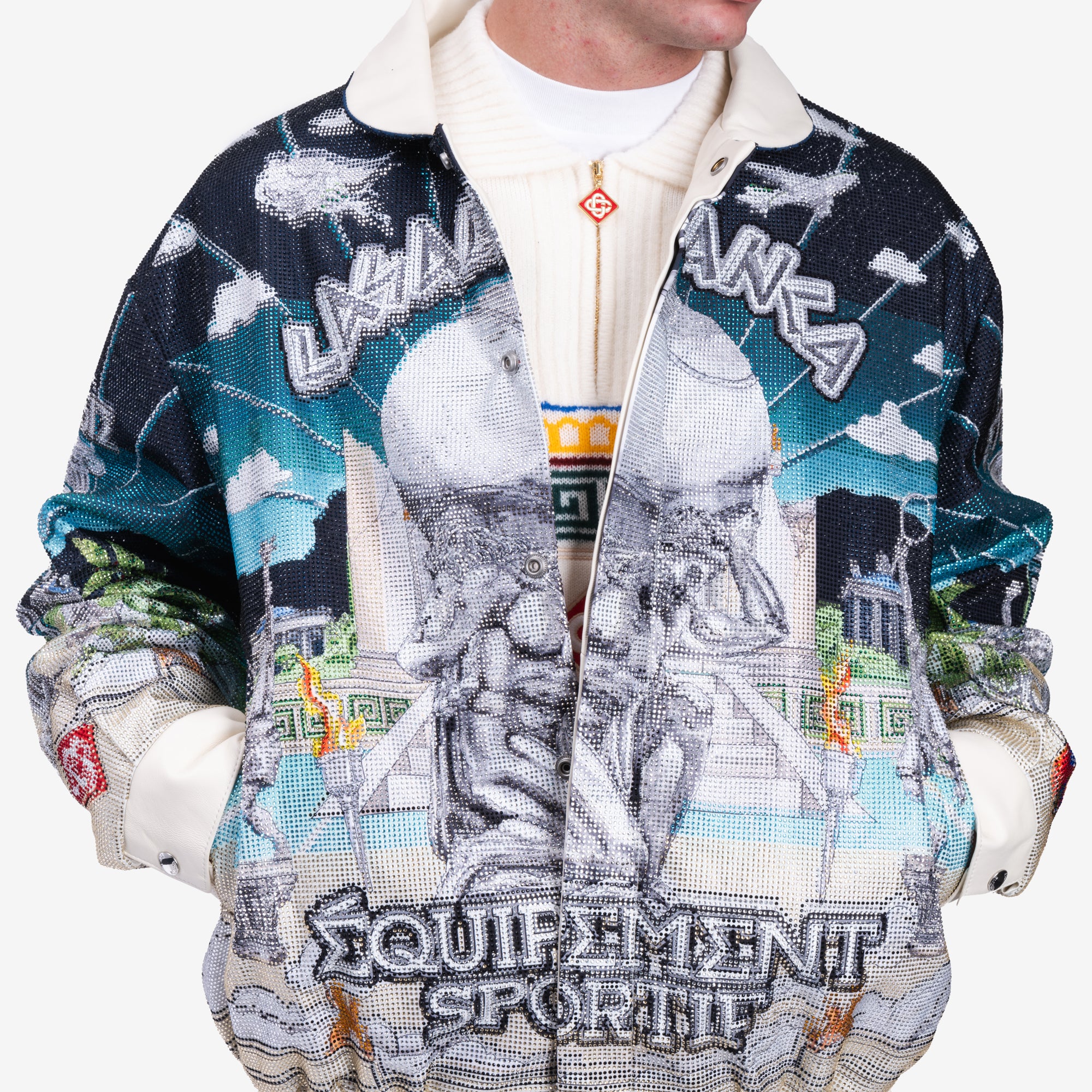 Le Temple du Sport Crystal Bomber Jacket - Image 5