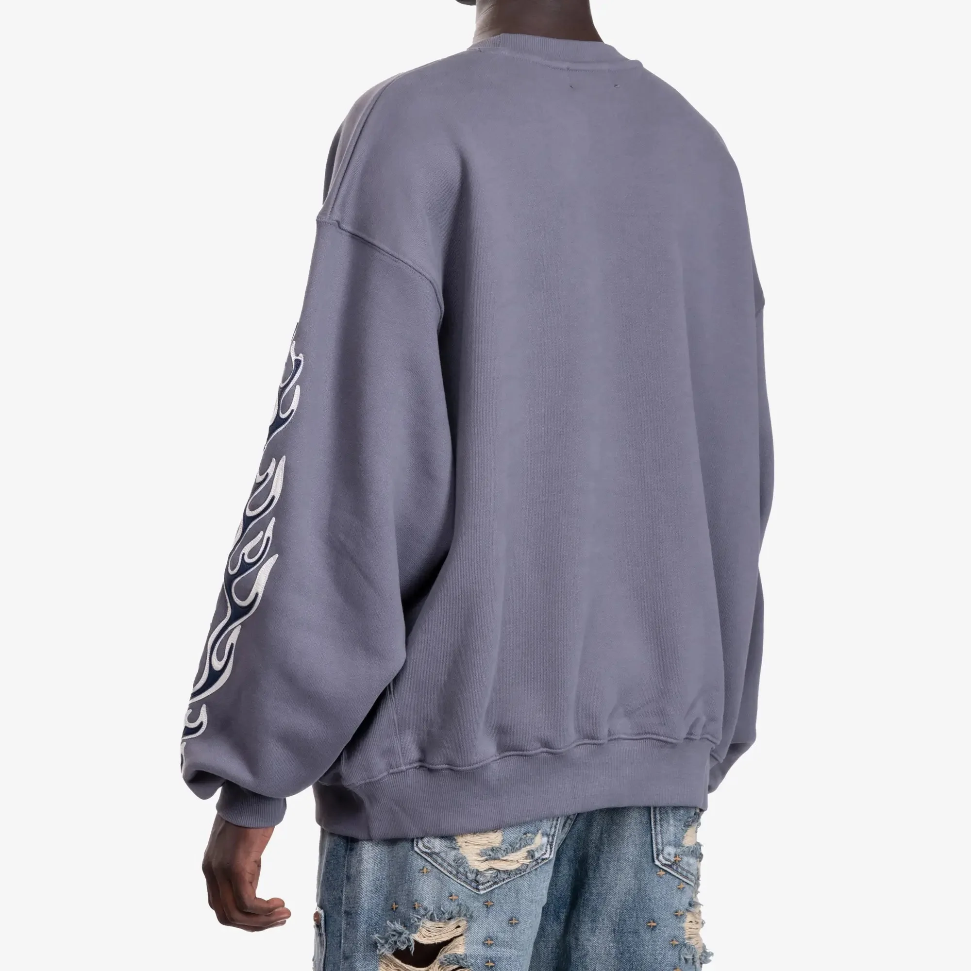 Leather Flame Sweatshirt - Image 4