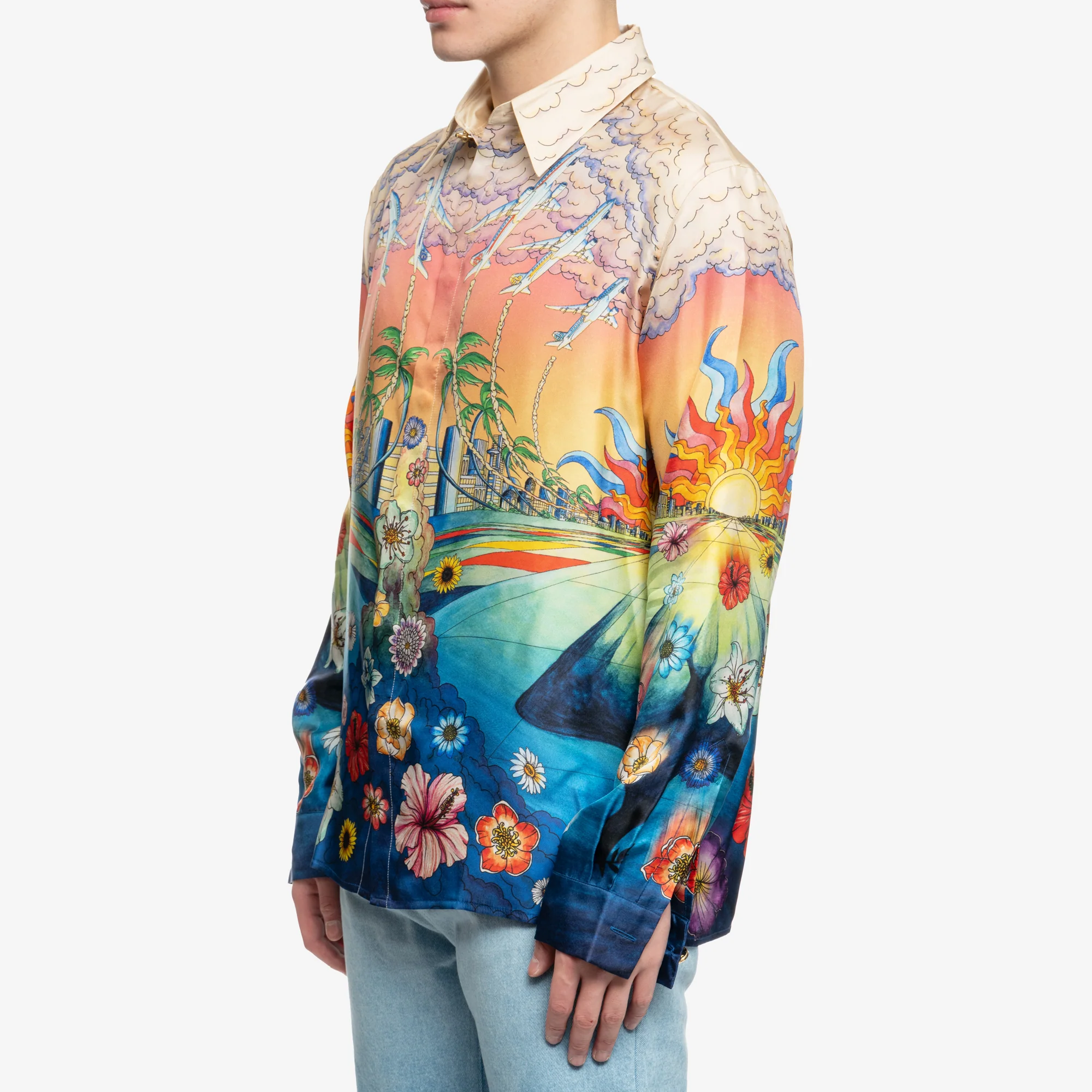 Lenvol LS Silk Shirt - Image 3