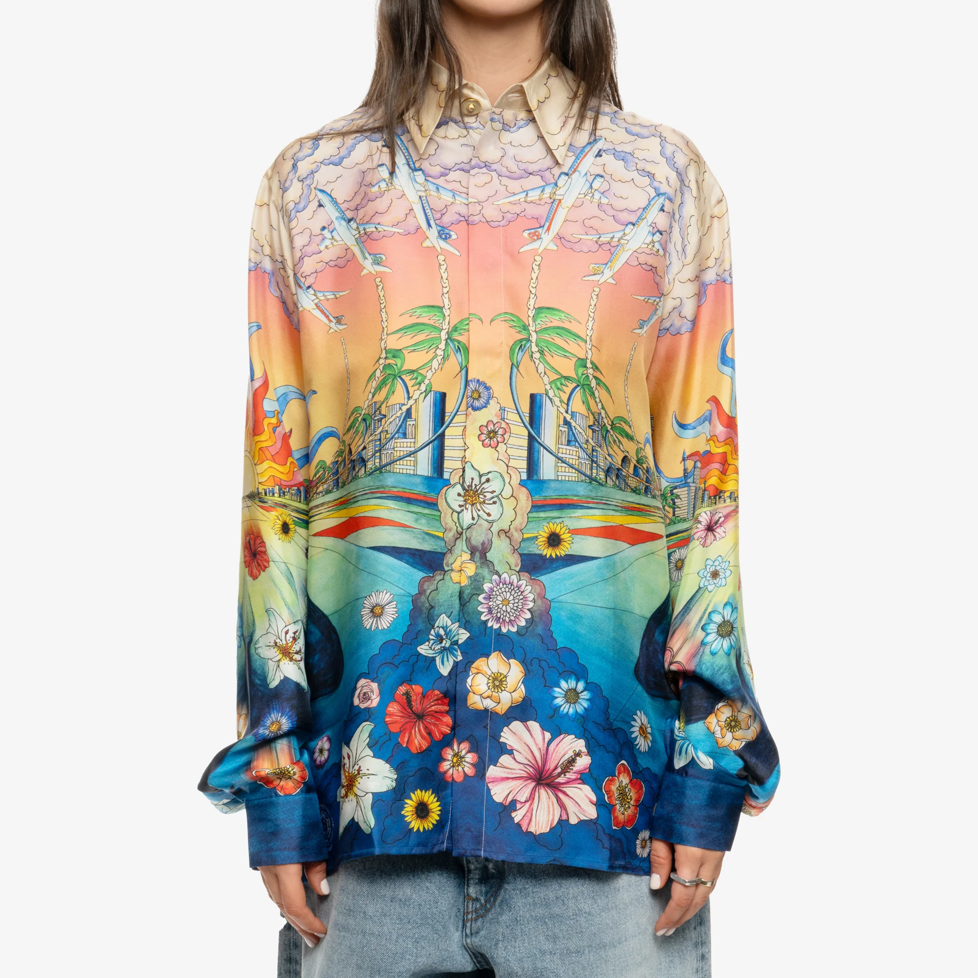 Lenvol LS Silk Shirt - Image 6