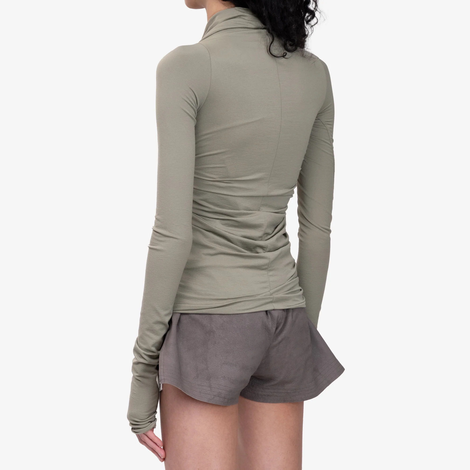Womens Long Sleeve Prong Celadon Top - Image 4