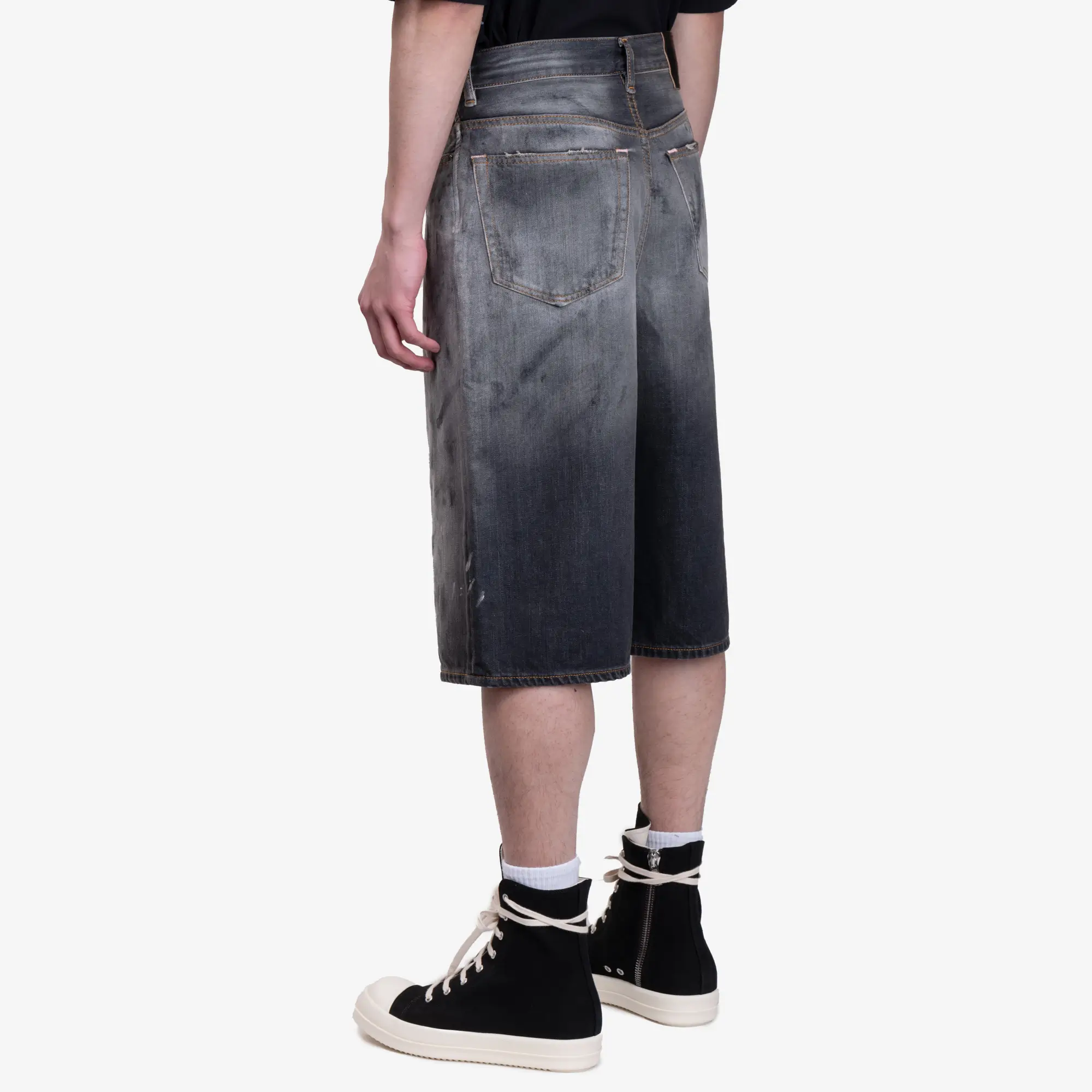 Loose Fit Denim Shorts - Image 4