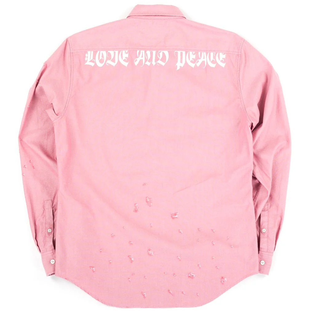 Love and Peace Distressed Shirt - Image 5
