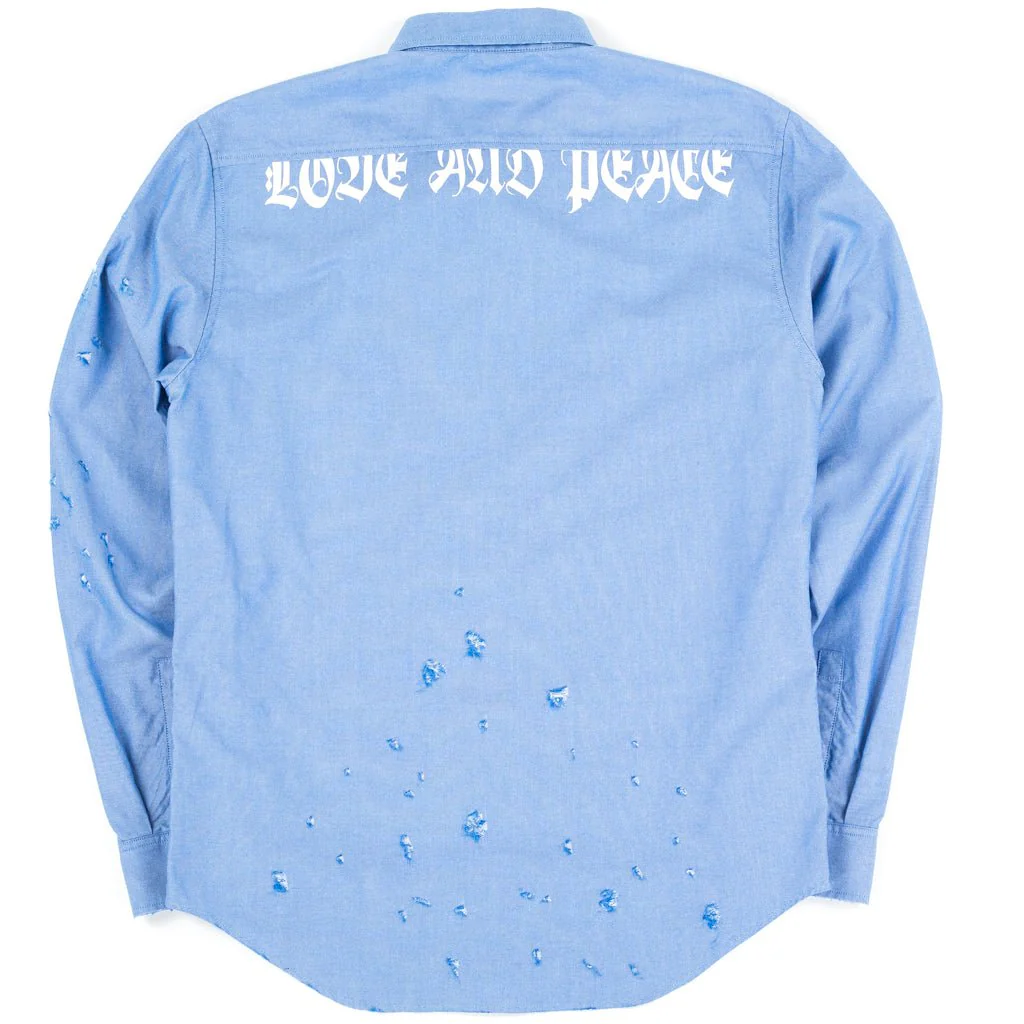 Love and Peace Distressed Shirt - Image 5