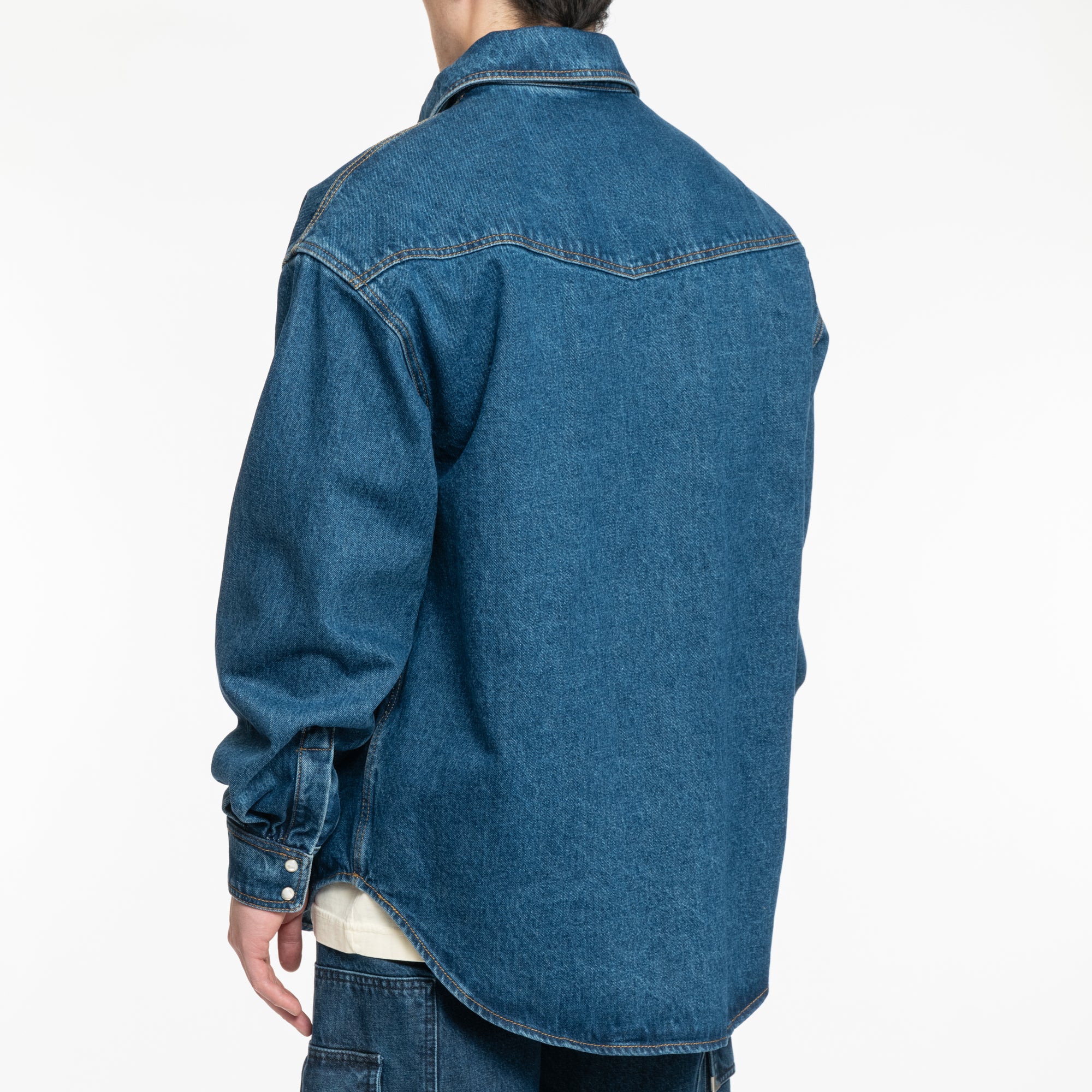 LW Monogram Denim Shirt - Image 4