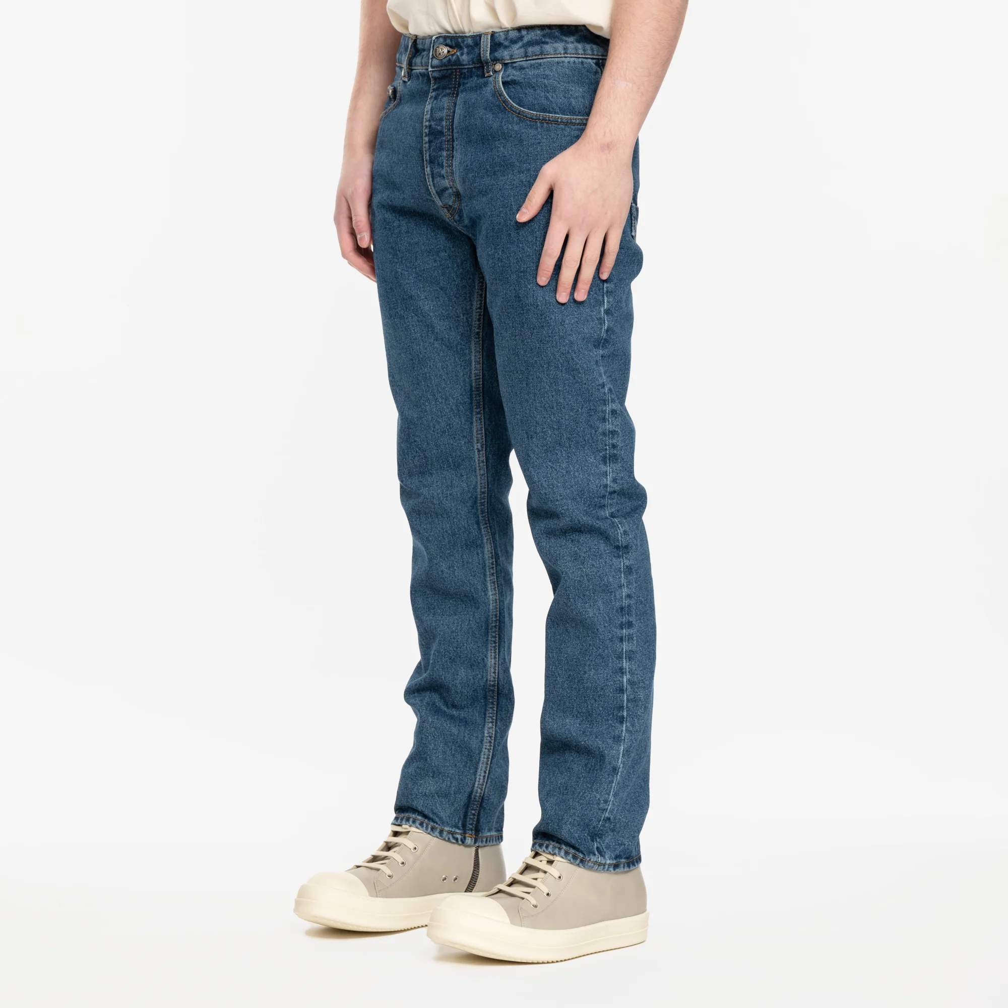 LW Monogram Straight Jeans - Image 3