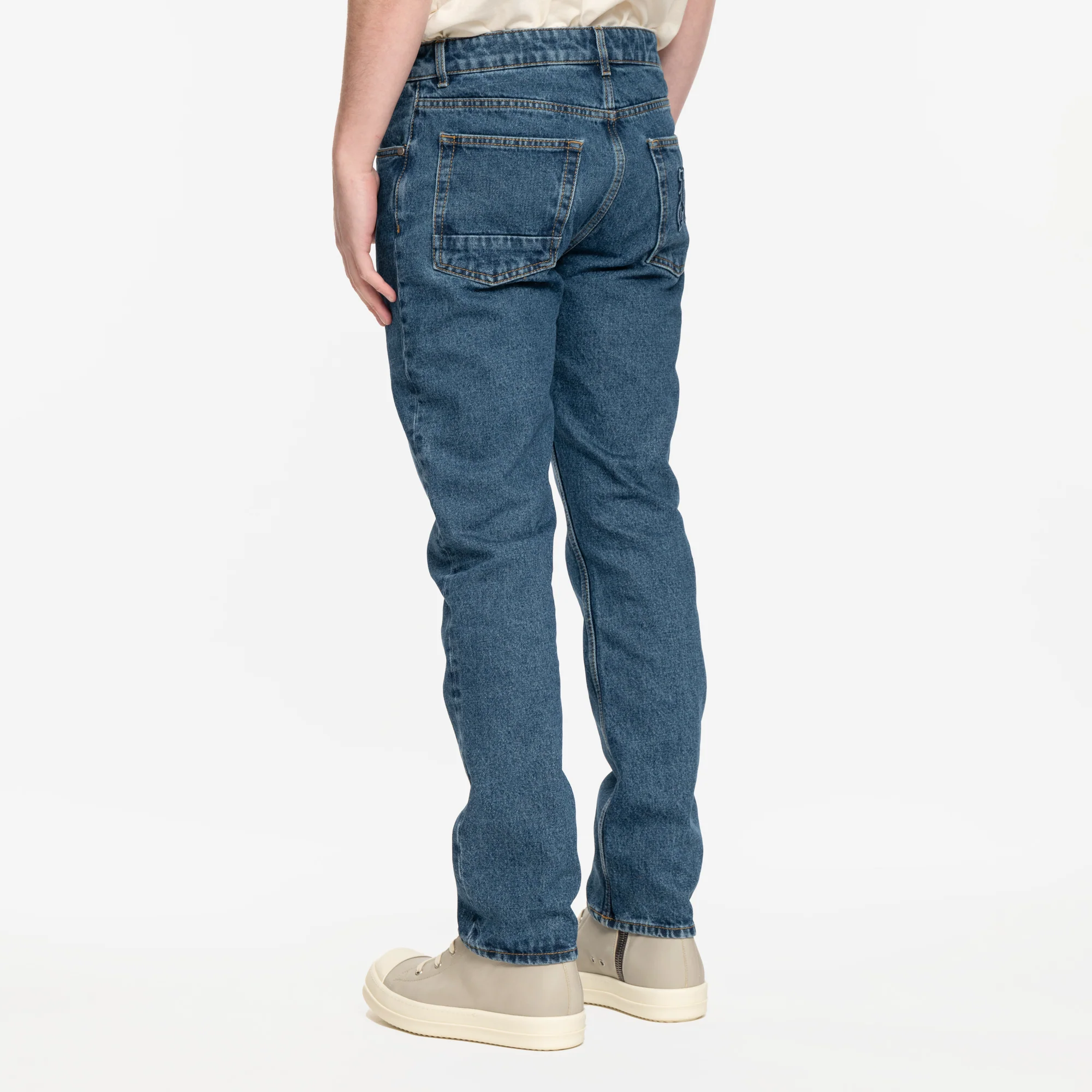 LW Monogram Straight Jeans - Image 4