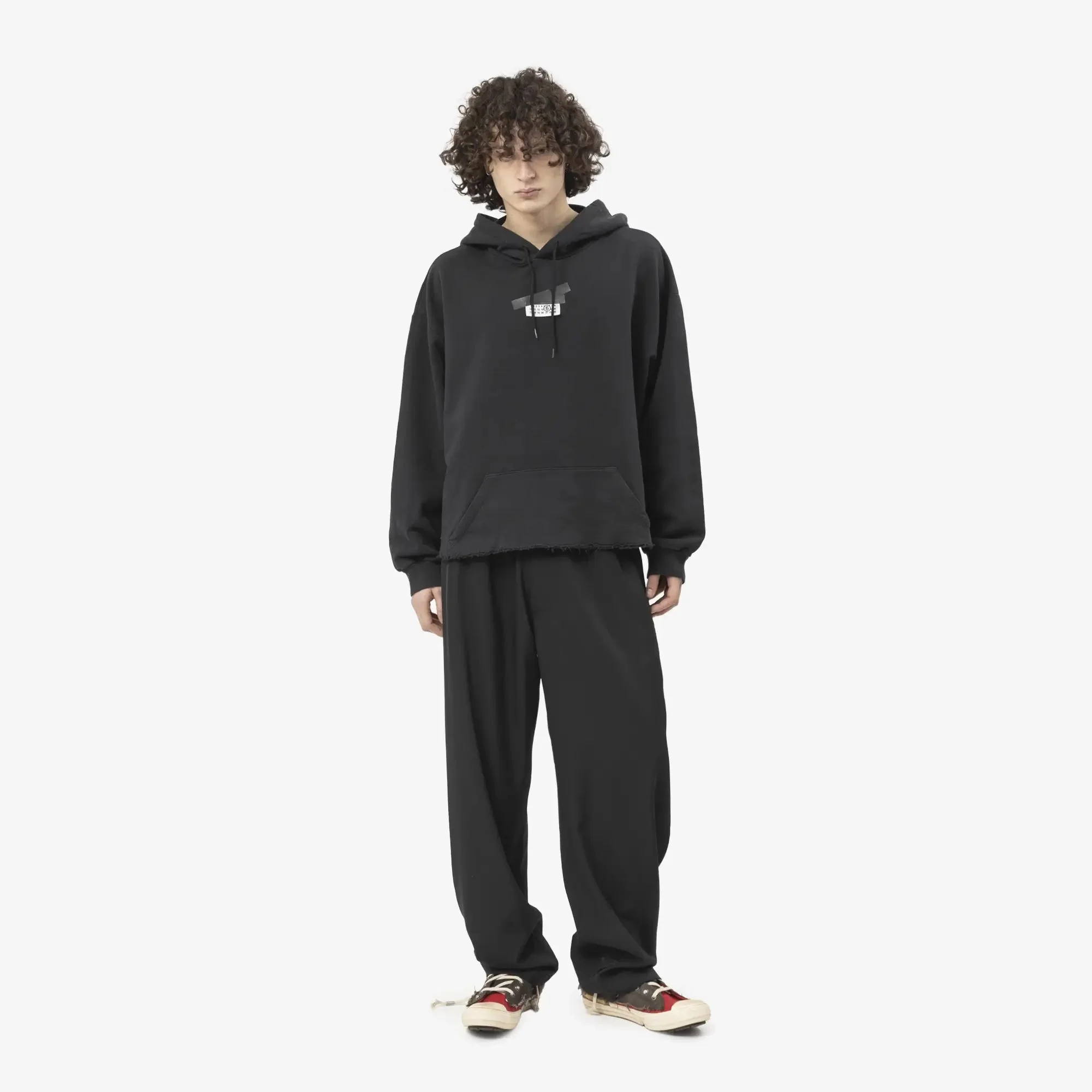 Numeric Logo Raw Hem Hoody - Image 2